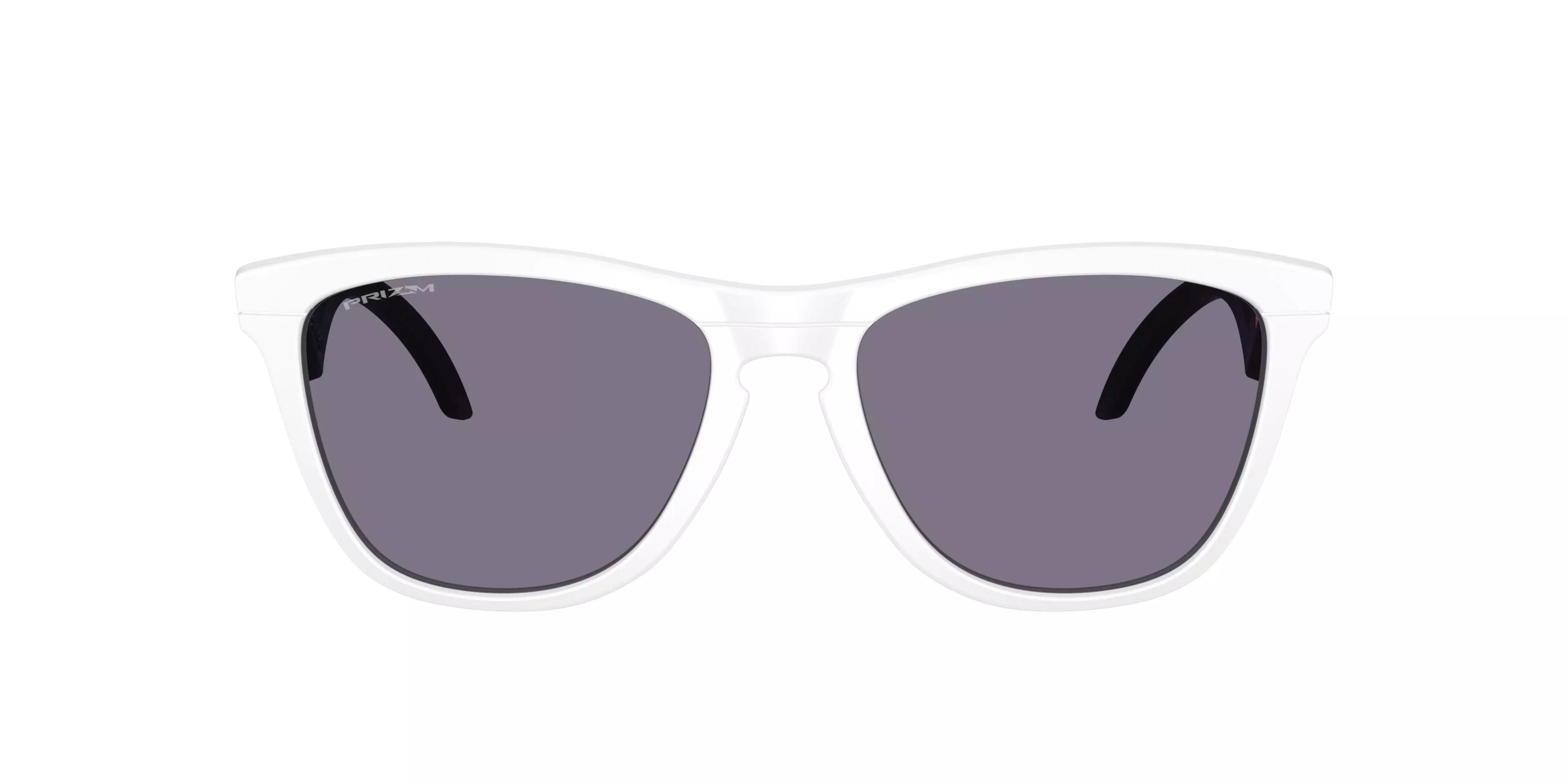 Oakley Frogskins Hybrid Prizm Grey Sunglasses - Matte White - WHITE/GREY