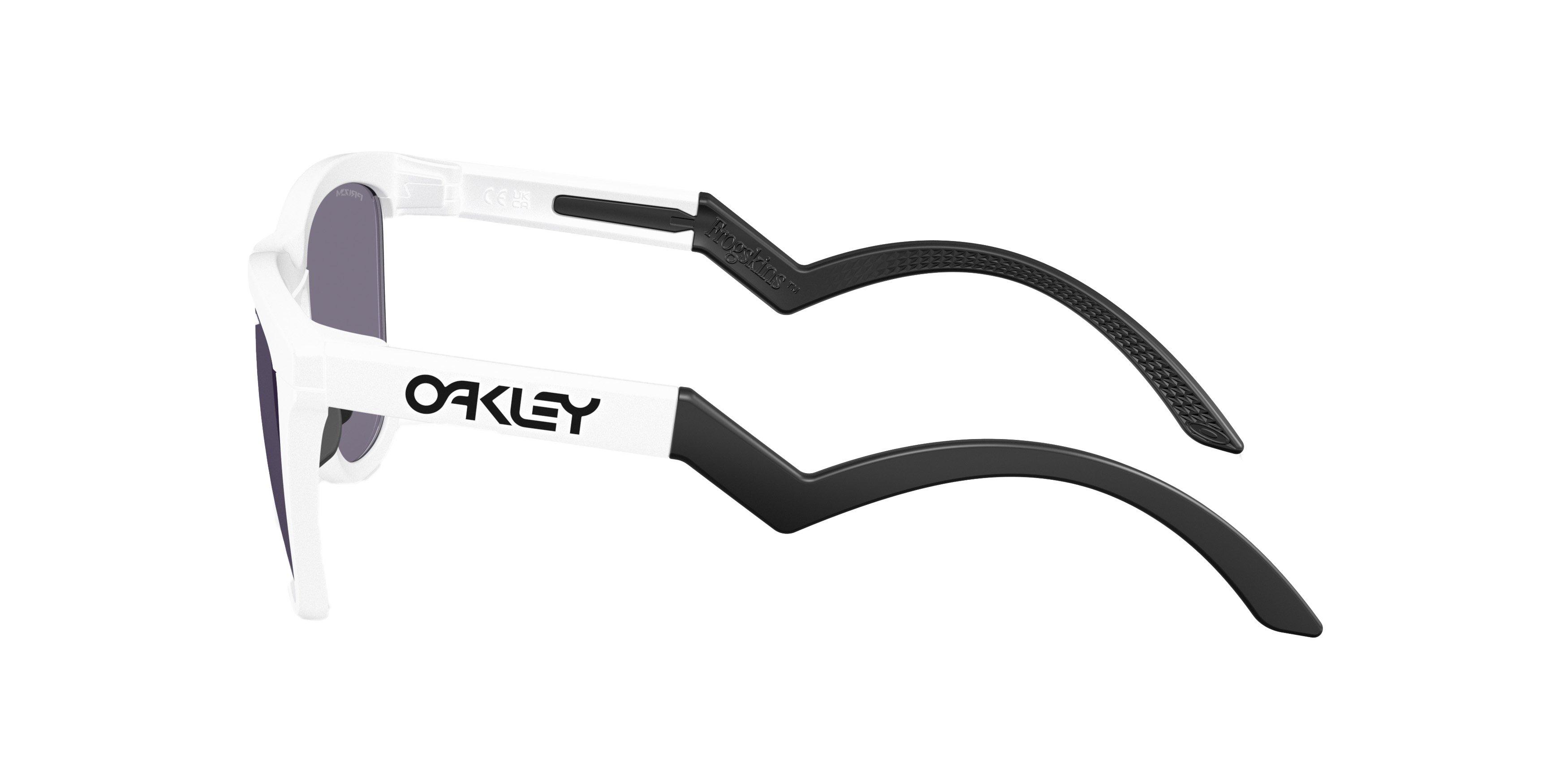 Oakley Frogskins Hybrid Prizm Grey Sunglasses - Matte White - WHITE/GREY Thumbnail View 4