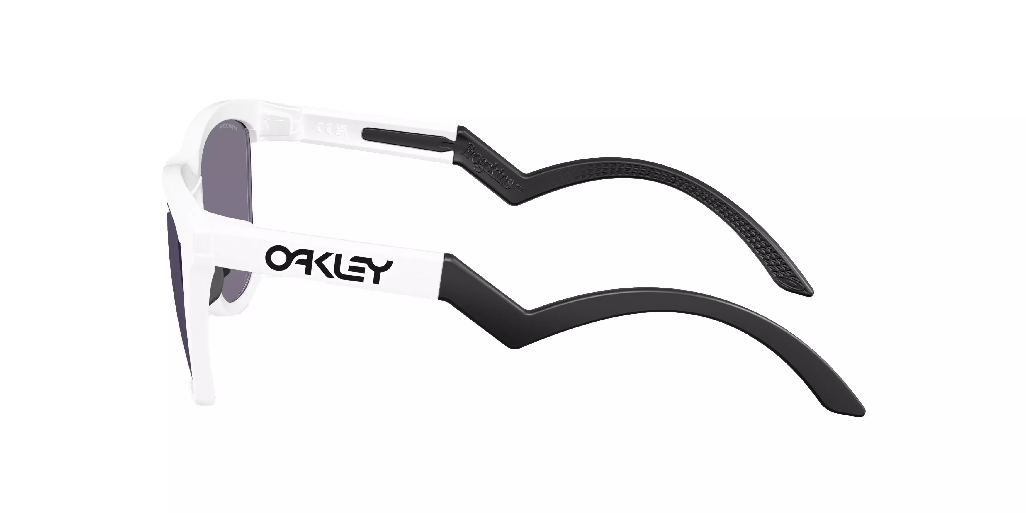 Oakley Frogskins Hybrid Prizm Grey Sunglasses - Matte White - WHITE/GREY