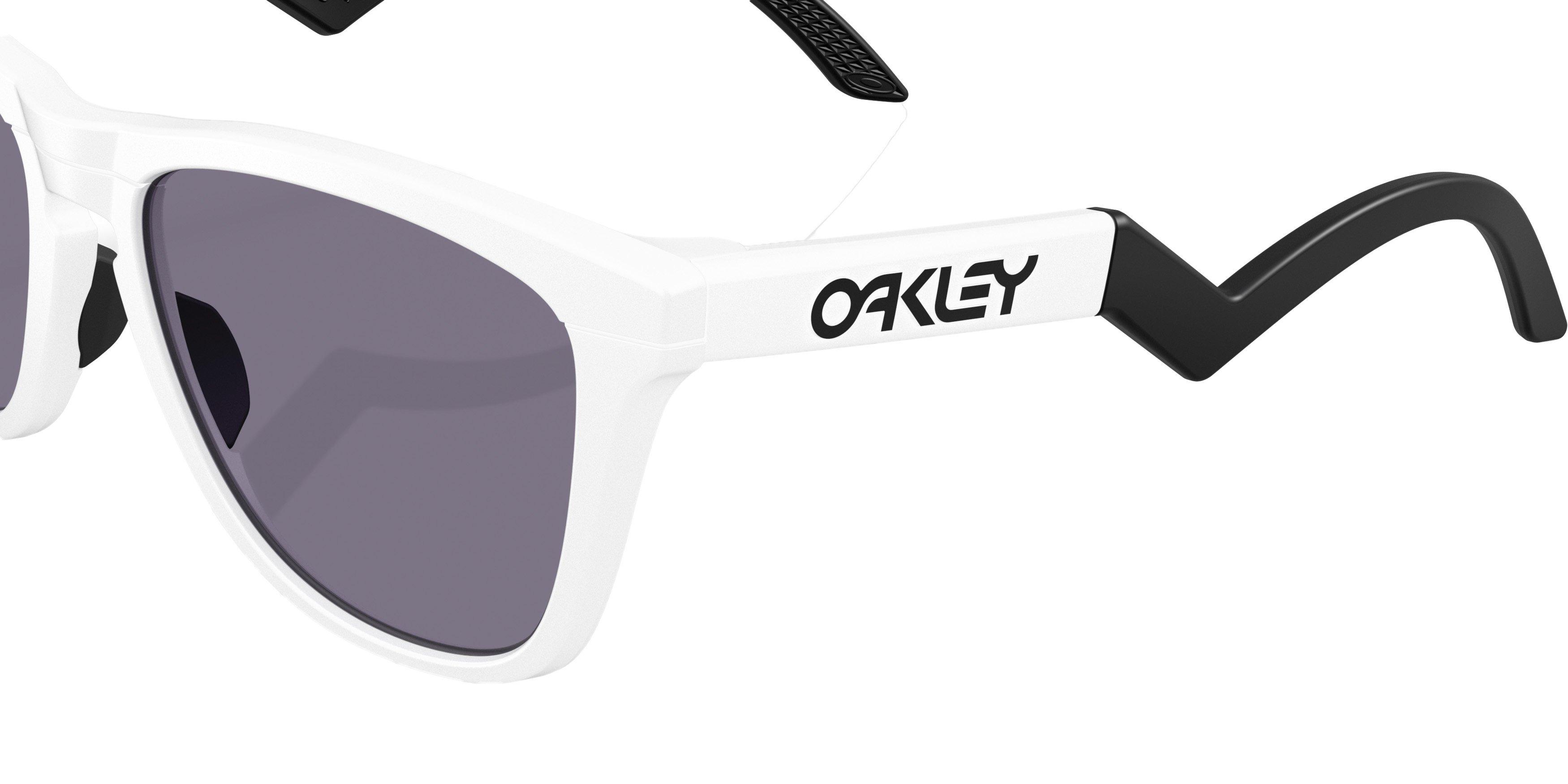 Oakley Frogskins Hybrid Prizm Grey Sunglasses - Matte White - WHITE/GREY Thumbnail View 5