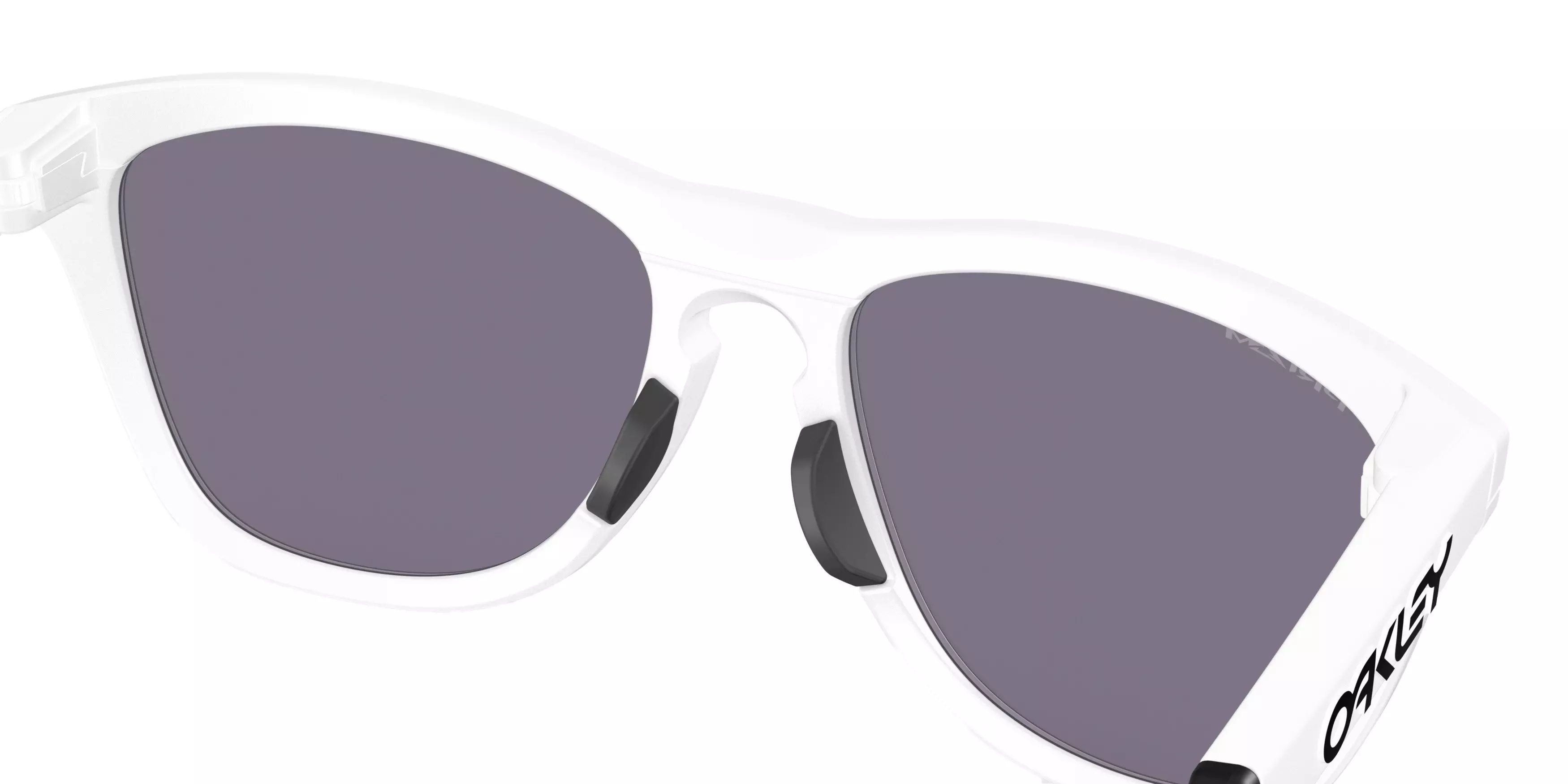 Oakley Frogskins Hybrid Prizm Grey Sunglasses - Matte White - WHITE/GREY