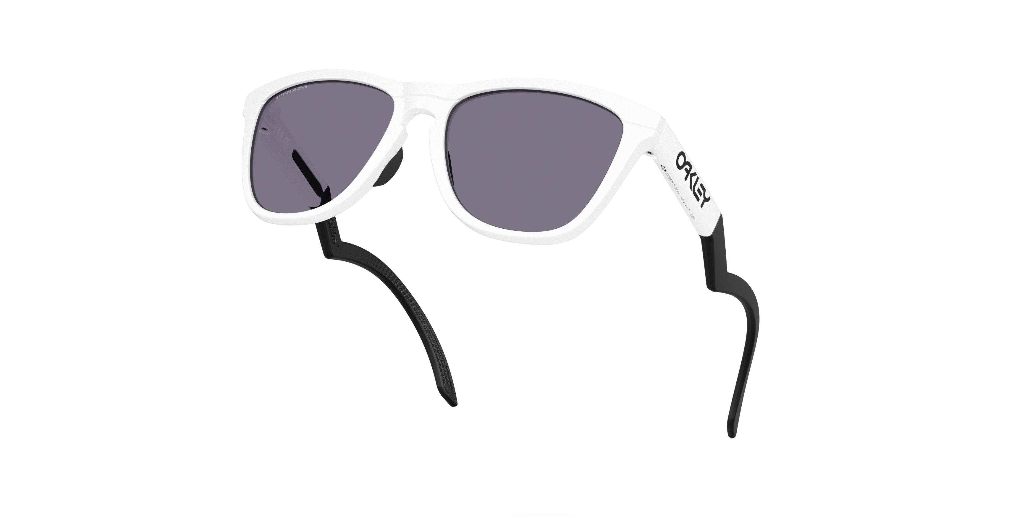 Oakley Frogskins Hybrid Prizm Grey Sunglasses - Matte White - WHITE/GREY Thumbnail View 7
