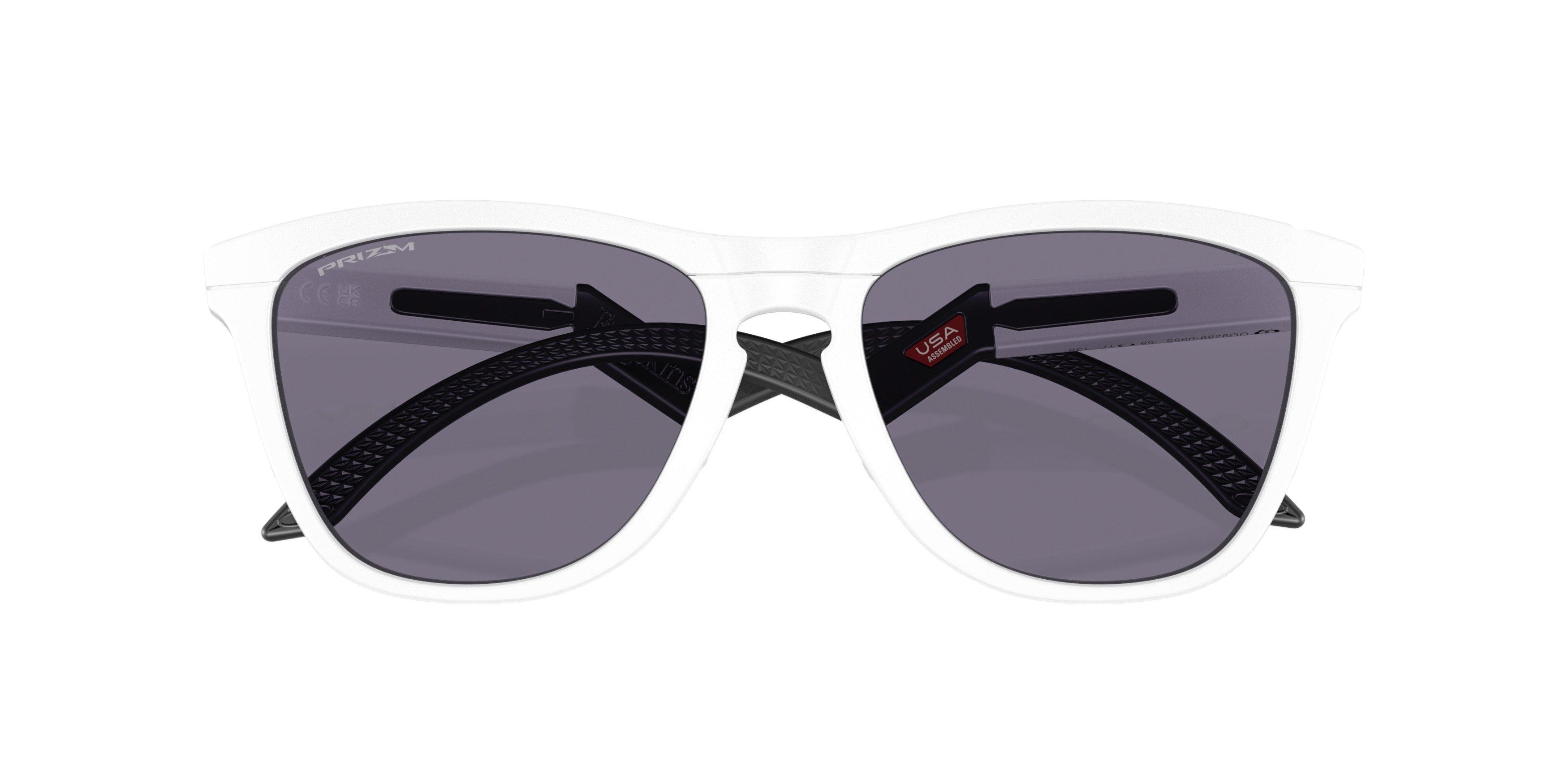 Oakley Frogskins Hybrid Prizm Grey Sunglasses - Matte White - WHITE/GREY Thumbnail View 8