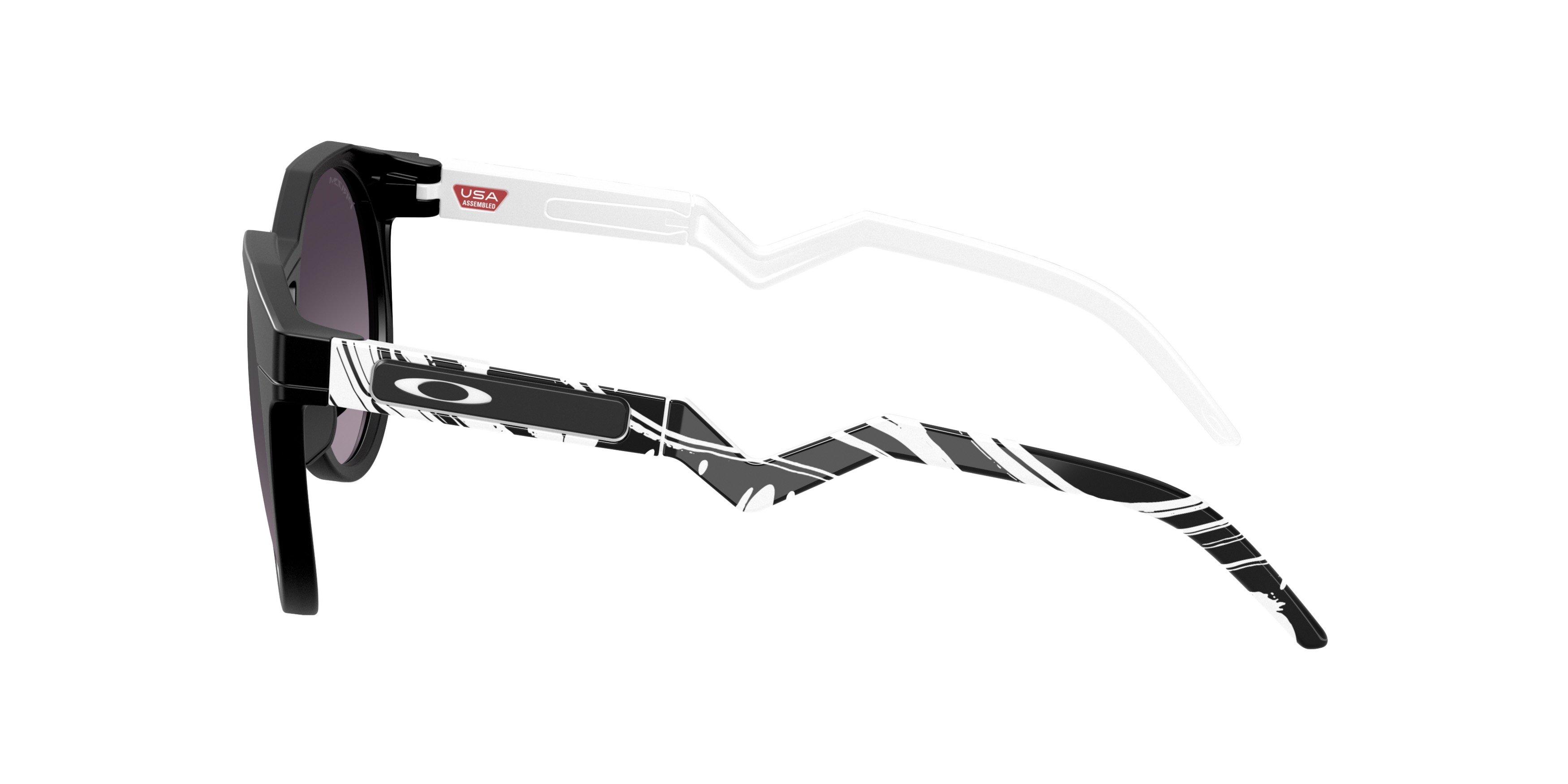 Oakley HSTN Prizm Black Sunglasses - Matte Black - BLACK/GREY Thumbnail View 4