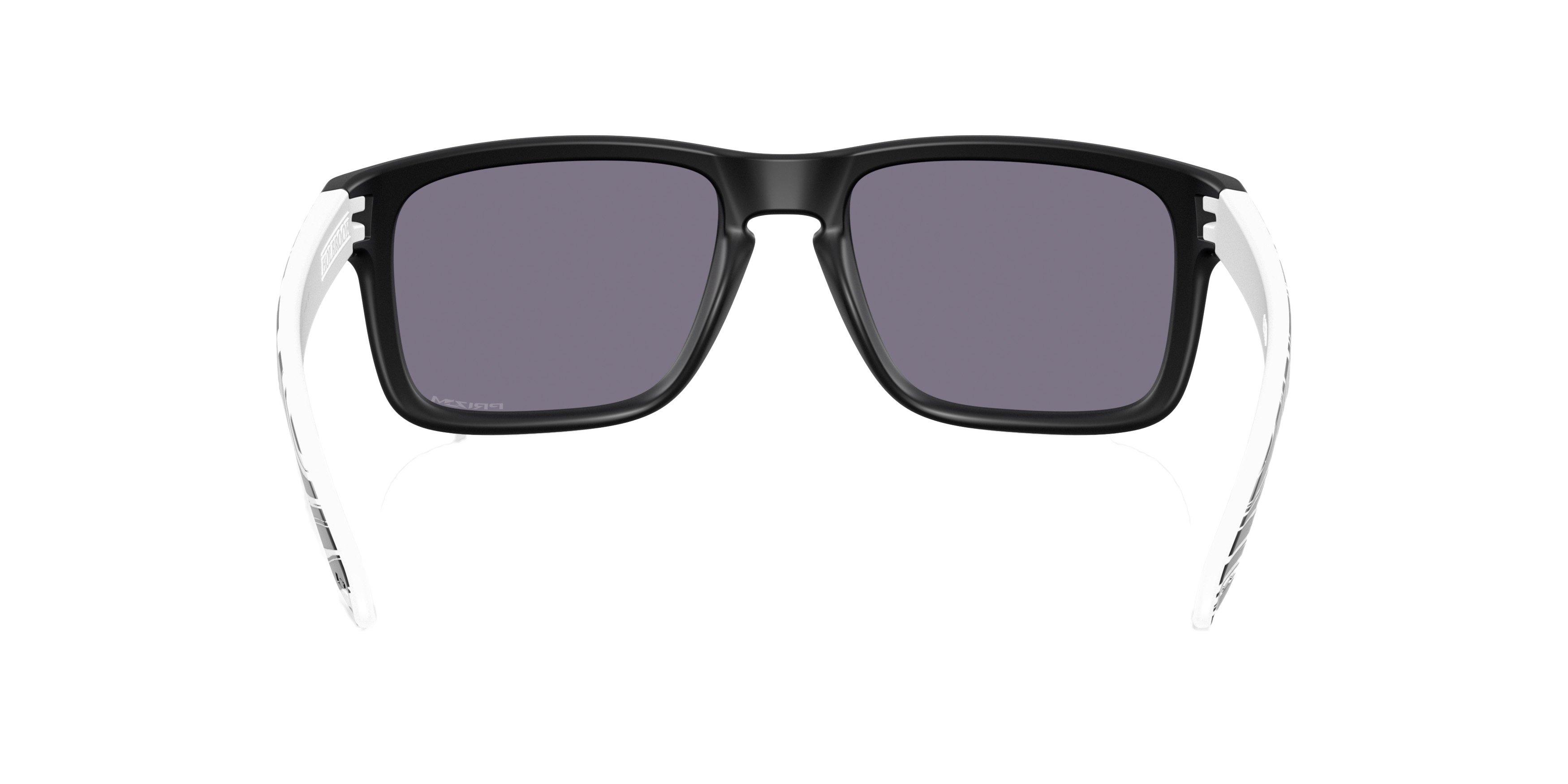 Oakley Holbrook Prizm Grey Sunglasses - Matte Black/White - BLACK/GREY Thumbnail View 3