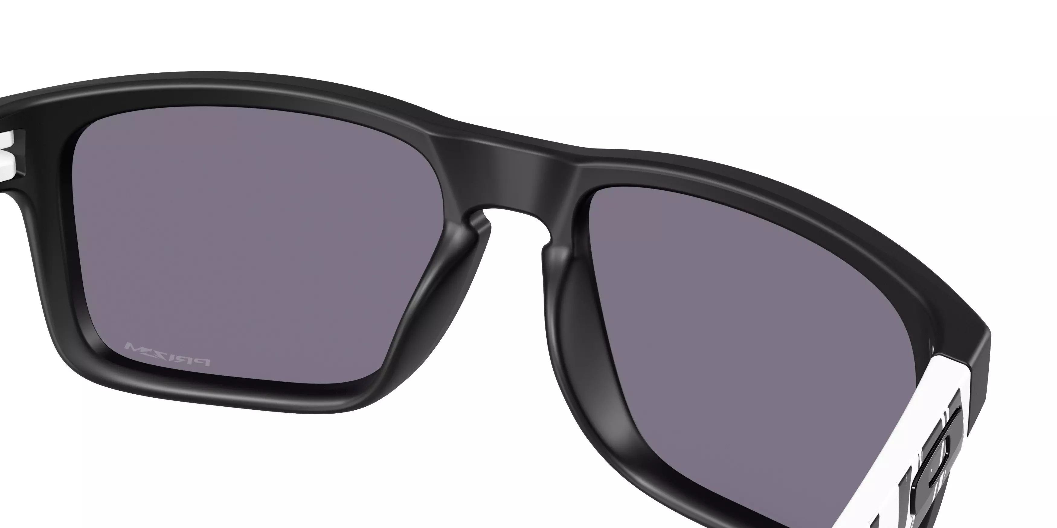 Oakley Holbrook Prizm Grey Sunglasses - Matte Black/White - BLACK/GREY