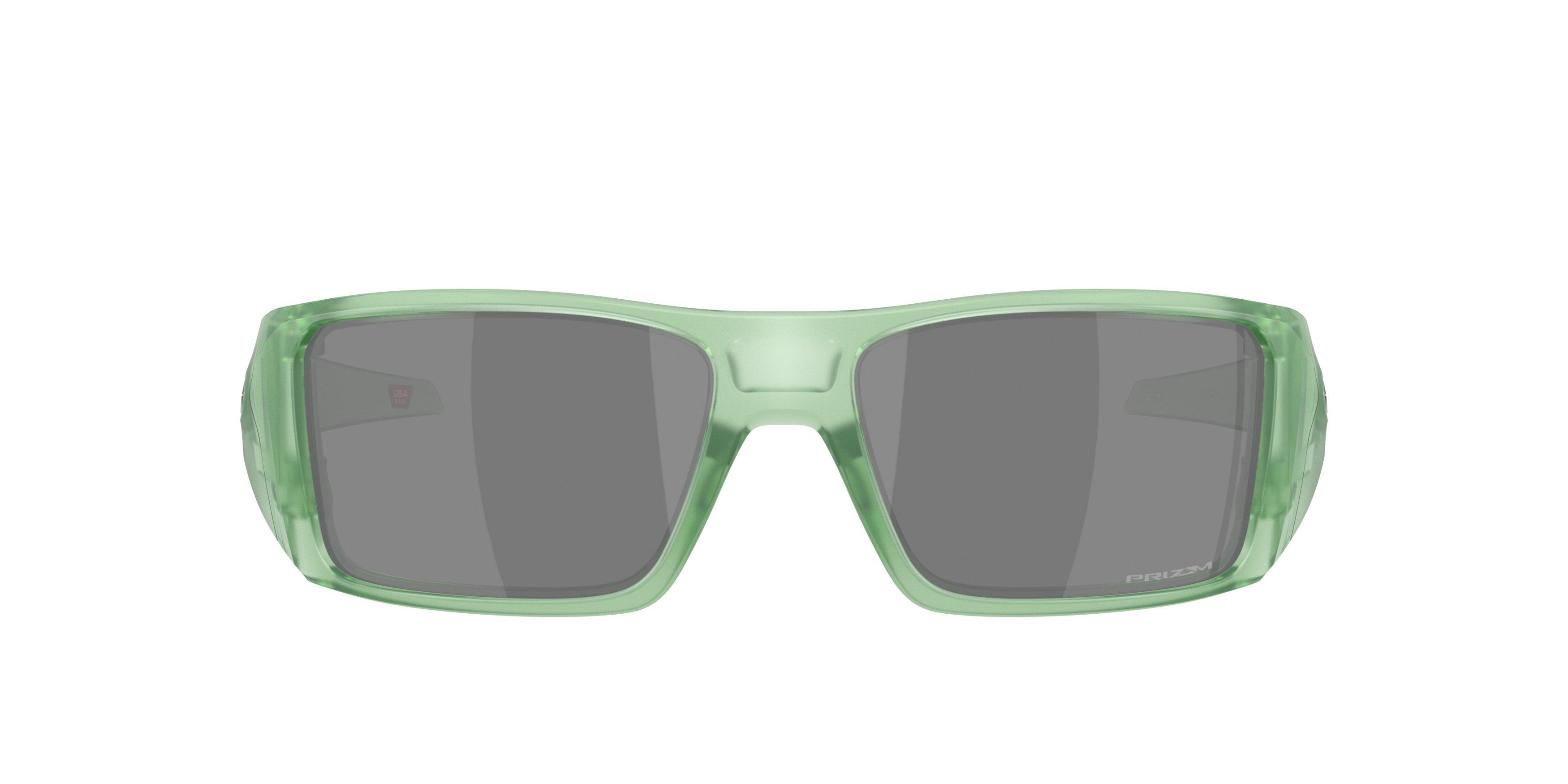 Oakley Heliostat Prizm Black Sunglasses - Matte Trans Jade - GREEN/GREY Thumbnail View 2