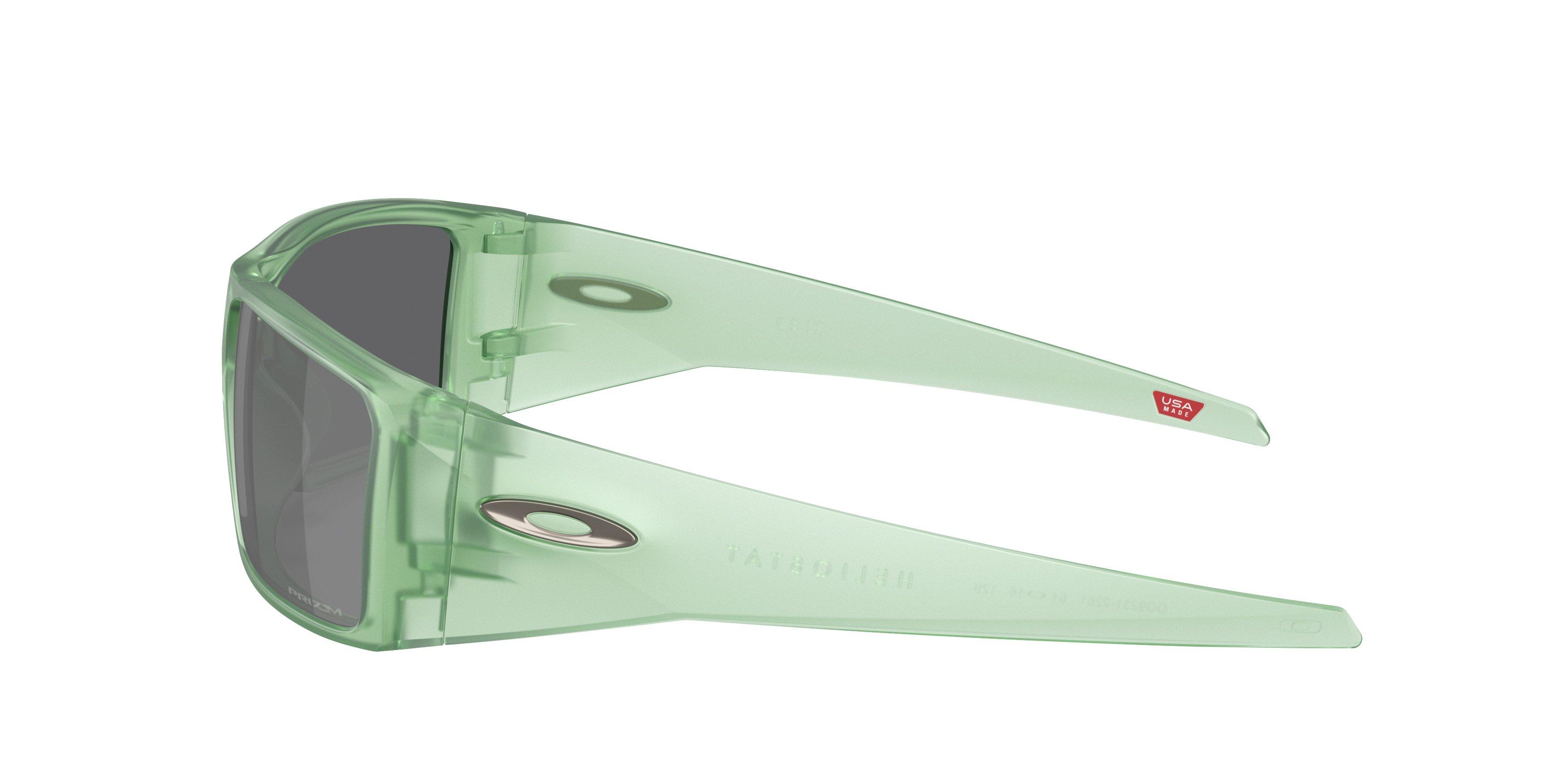 Oakley Heliostat Prizm Black Sunglasses - Matte Trans Jade - GREEN/GREY Thumbnail View 4