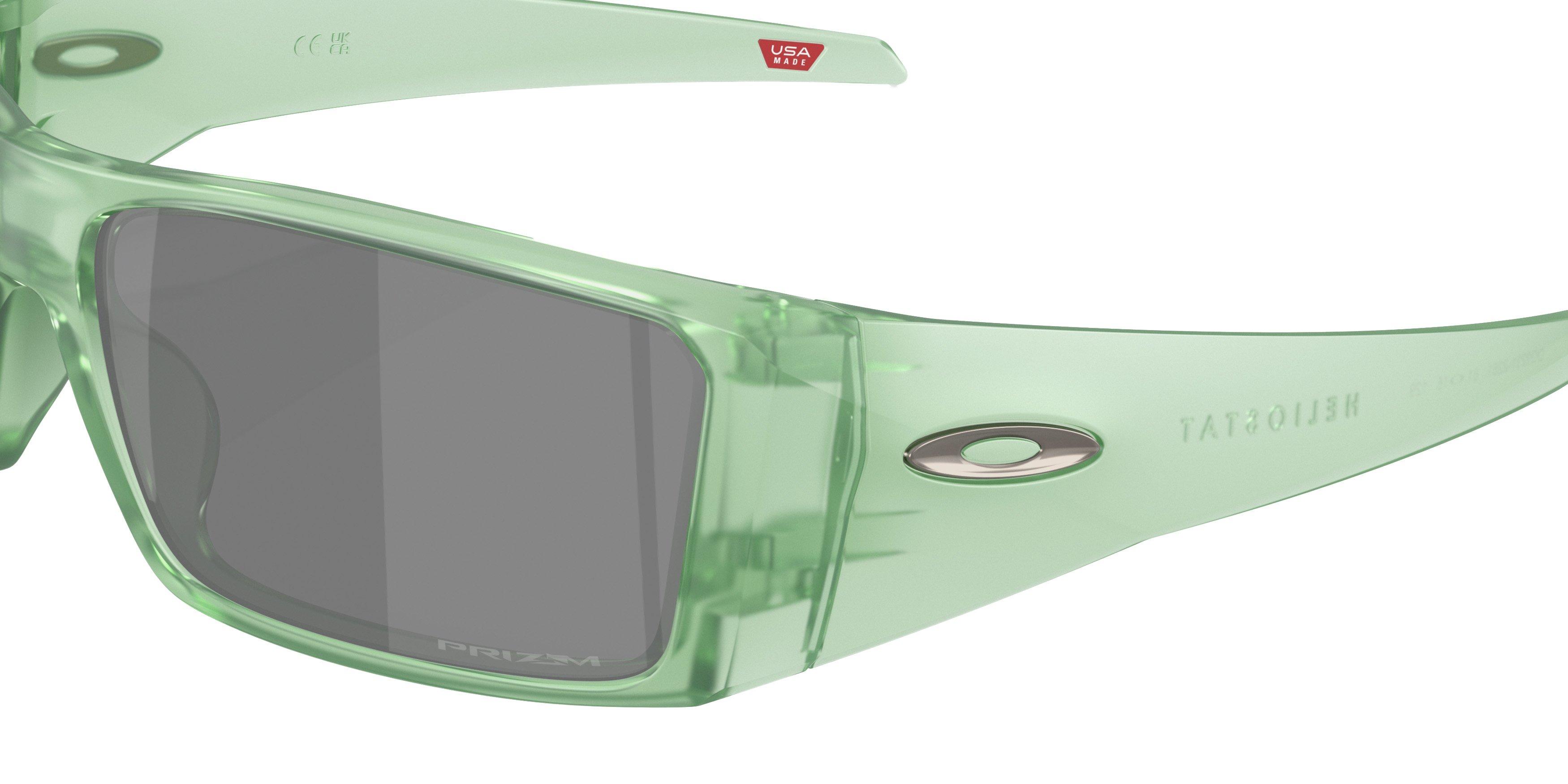 Oakley Heliostat Prizm Black Sunglasses - Matte Trans Jade - GREEN/GREY Thumbnail View 5
