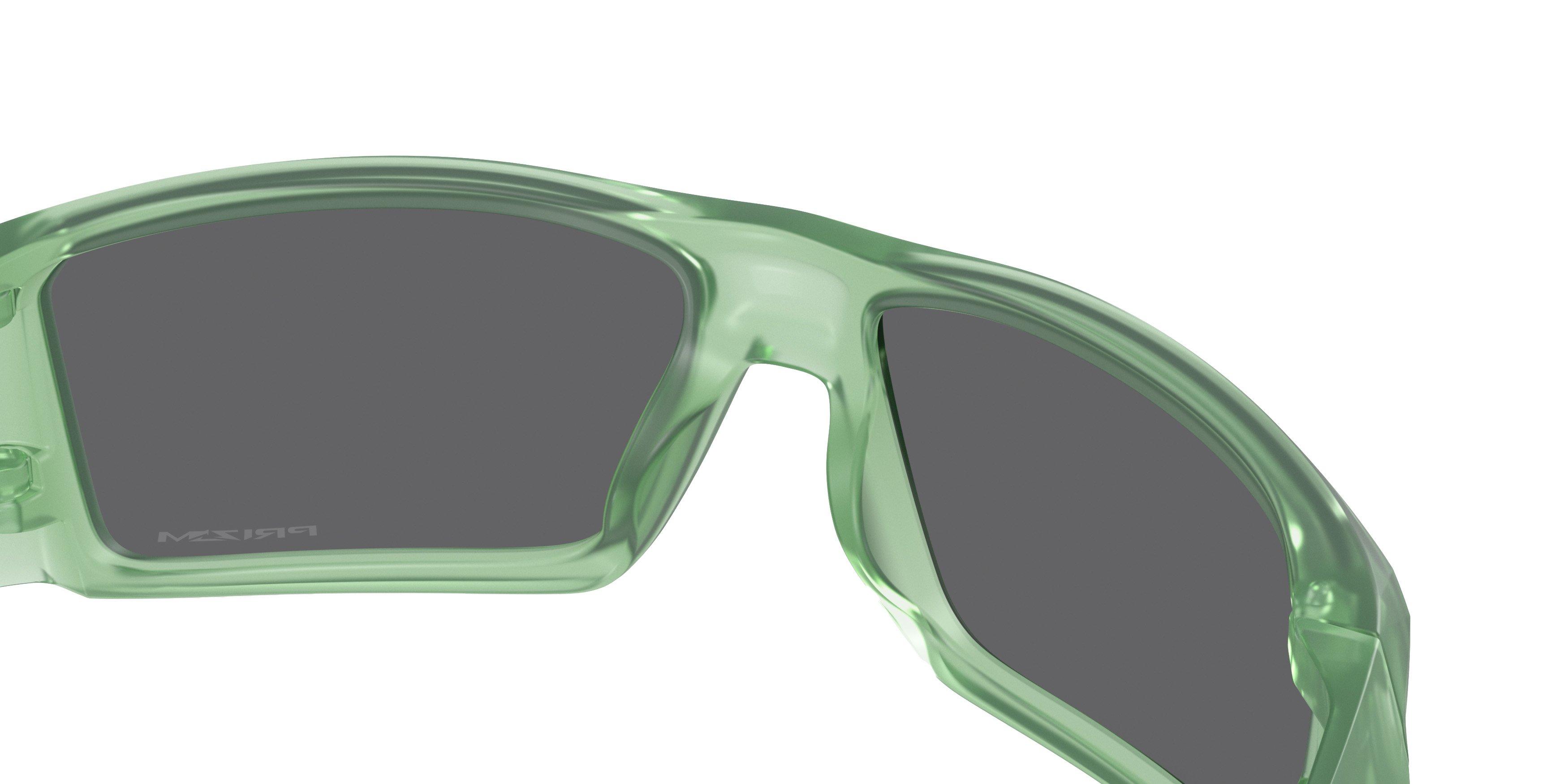 Oakley Heliostat Prizm Black Sunglasses - Matte Trans Jade - GREEN/GREY Thumbnail View 6