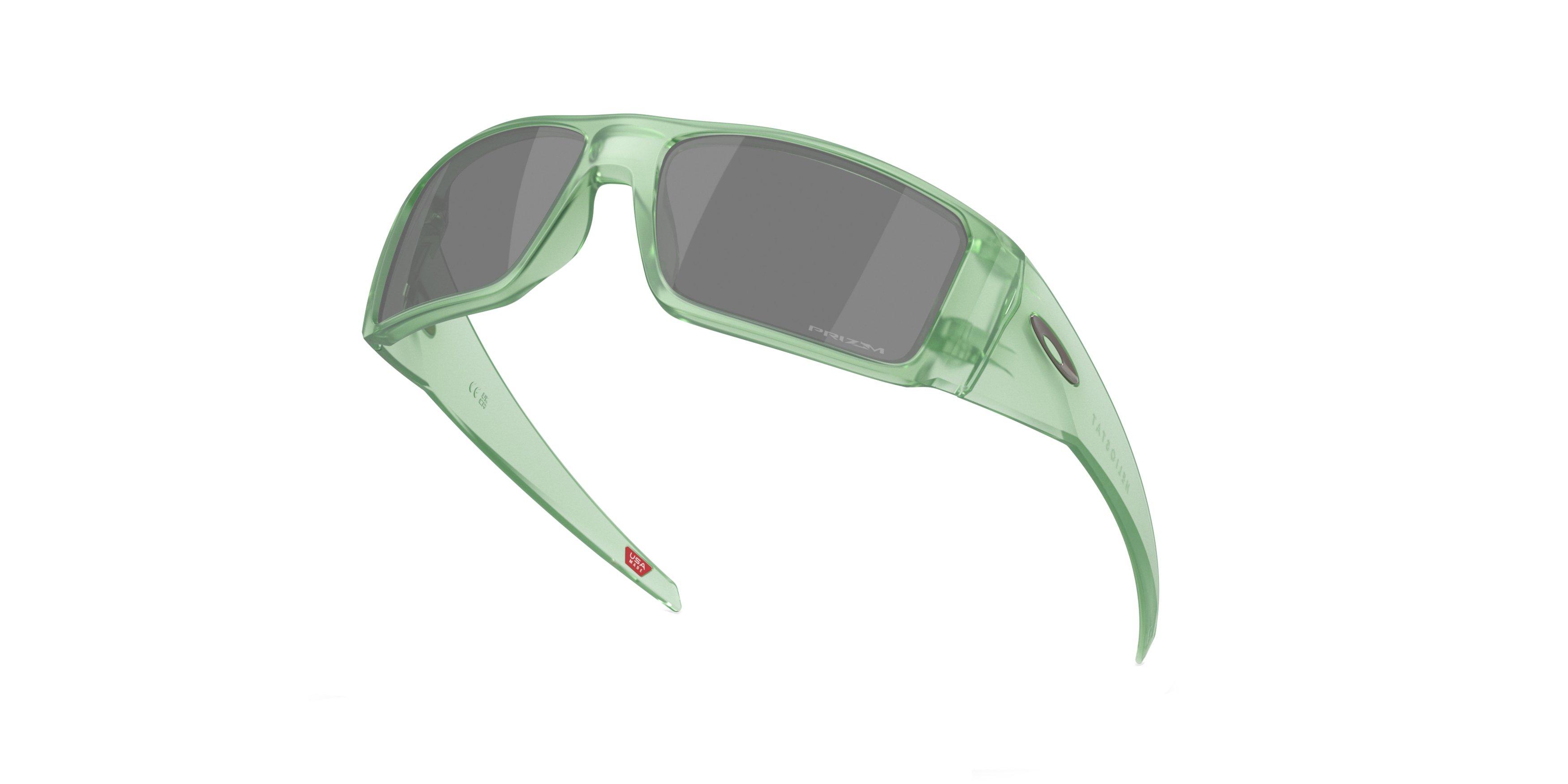 Oakley Heliostat Prizm Black Sunglasses - Matte Trans Jade - GREEN/GREY Thumbnail View 7