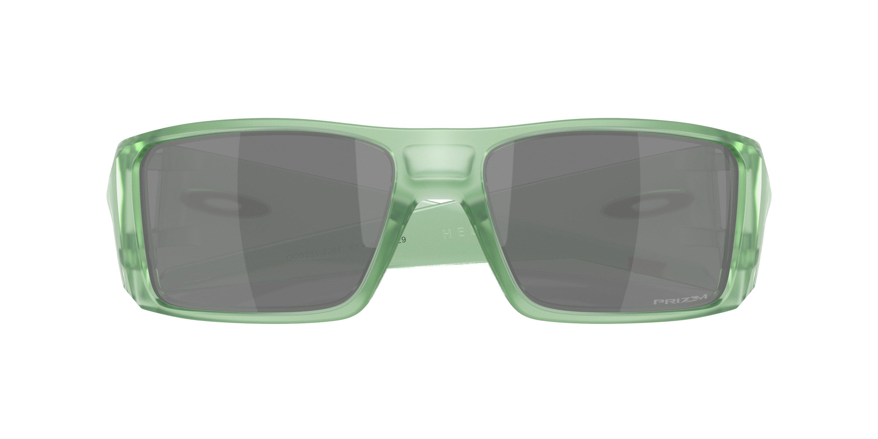 Oakley Heliostat Prizm Black Sunglasses - Matte Trans Jade - GREEN/GREY Thumbnail View 8