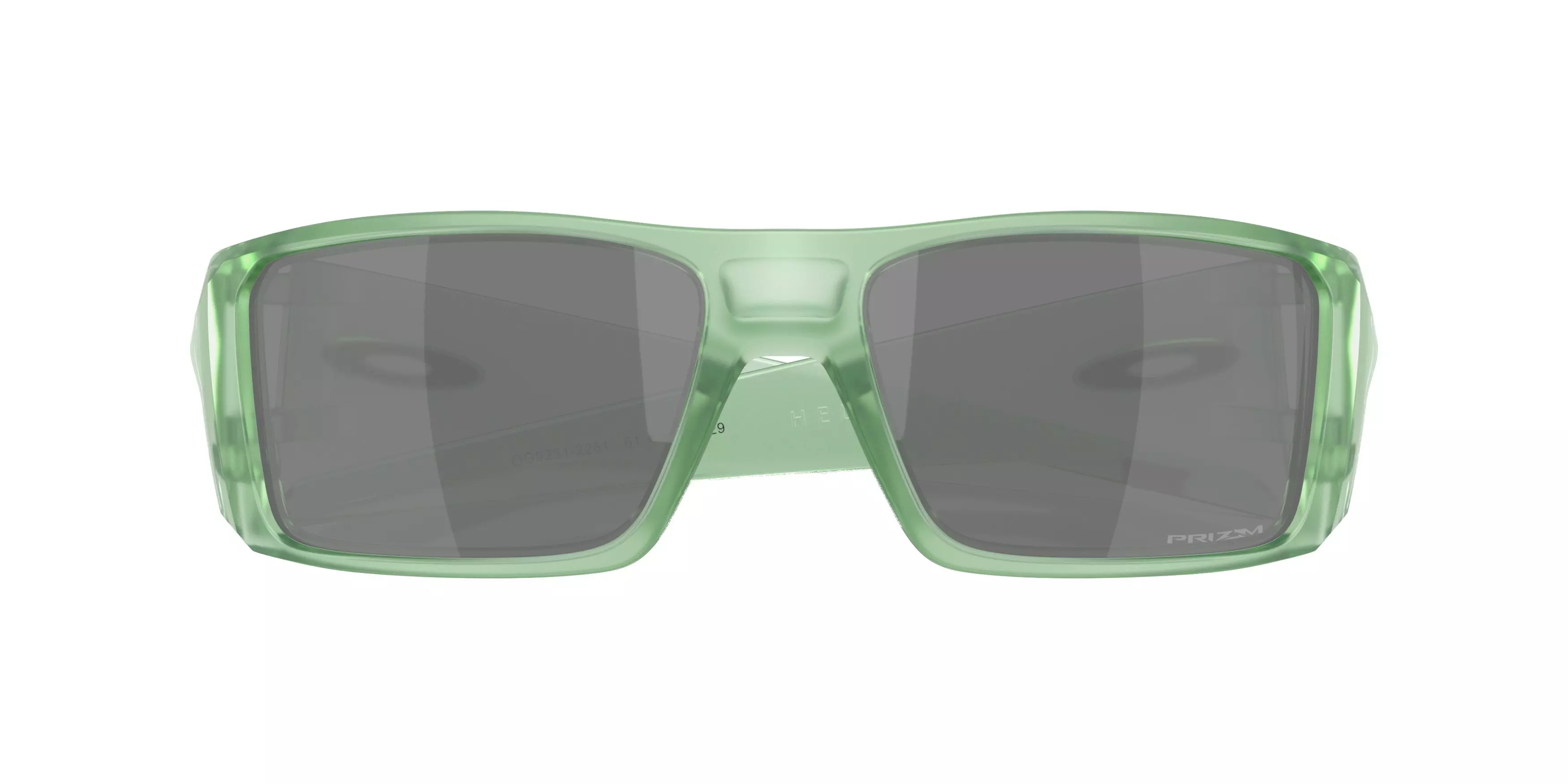 Oakley Heliostat Prizm Black Sunglasses - Matte Trans Jade - GREEN/GREY