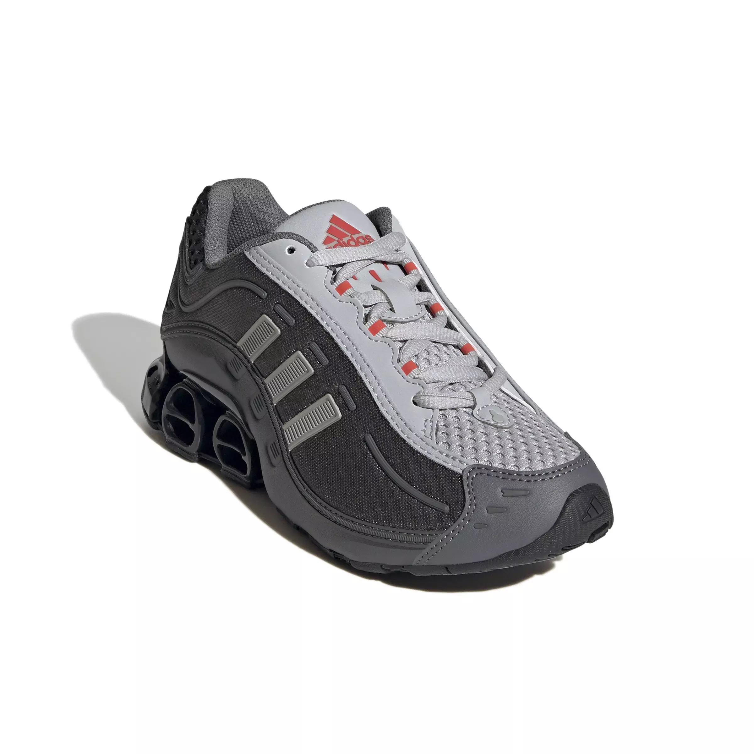 adidas Originals Megaride O1 "Grey Two/Grey Four/Bright Red" Grade School Boys' Shoe