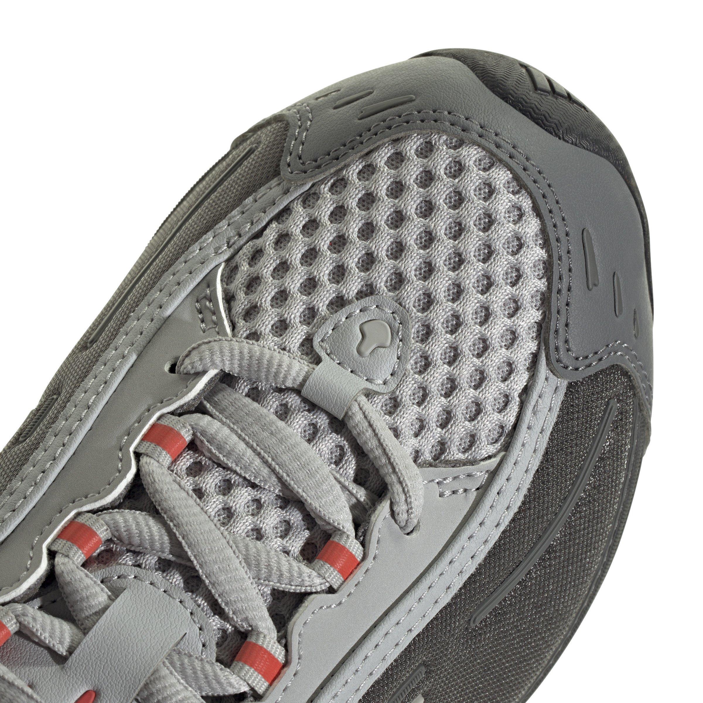 adidas Originals Megaride O1 Grade School Boys' "Grey Two/Grey Four/Bright Red" Shoe