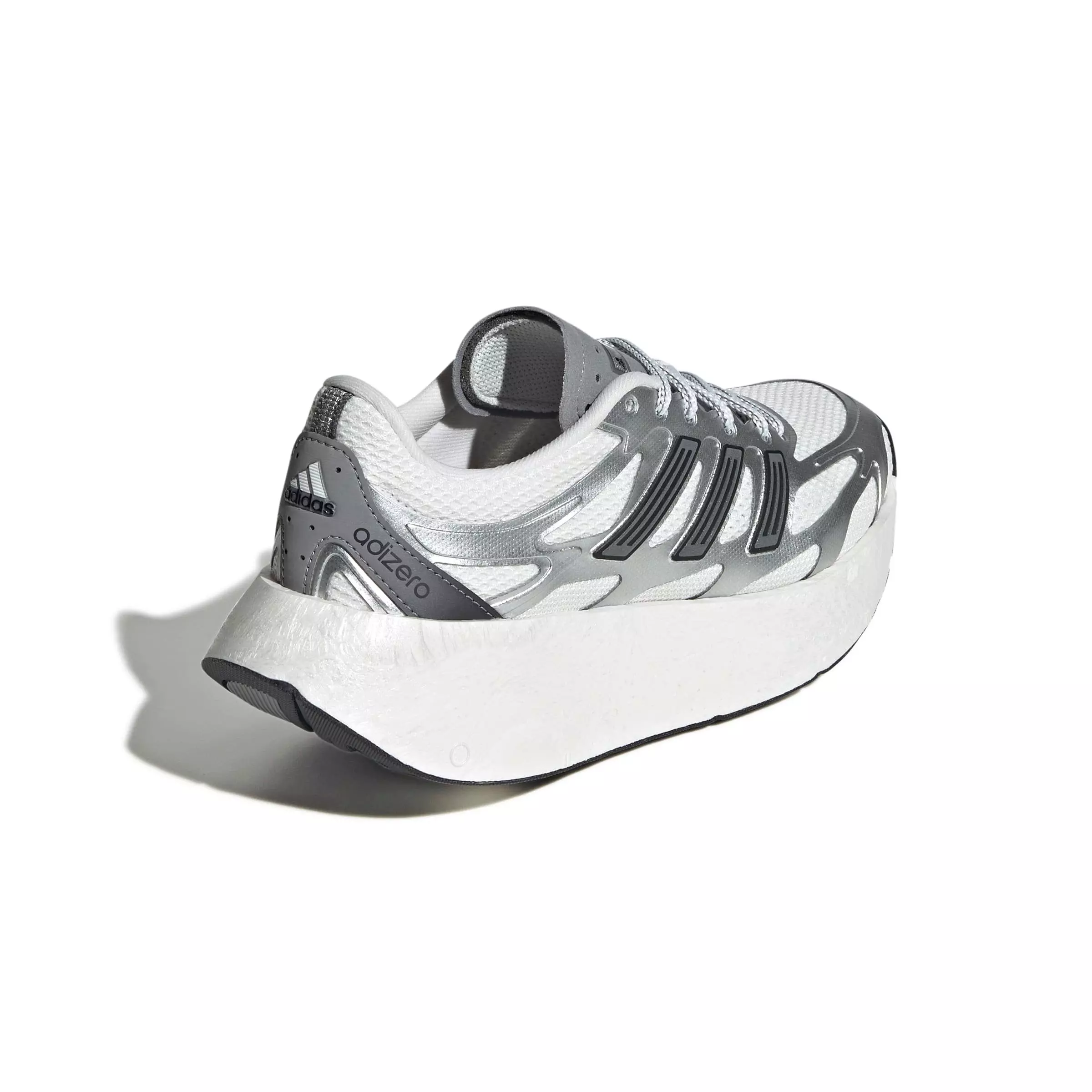adidas Originals Adizero Aruku "Silver Metallic/Crystal White/Grey Three" Grade School Boys' Shoe - SILVER/WHITE/GREY
