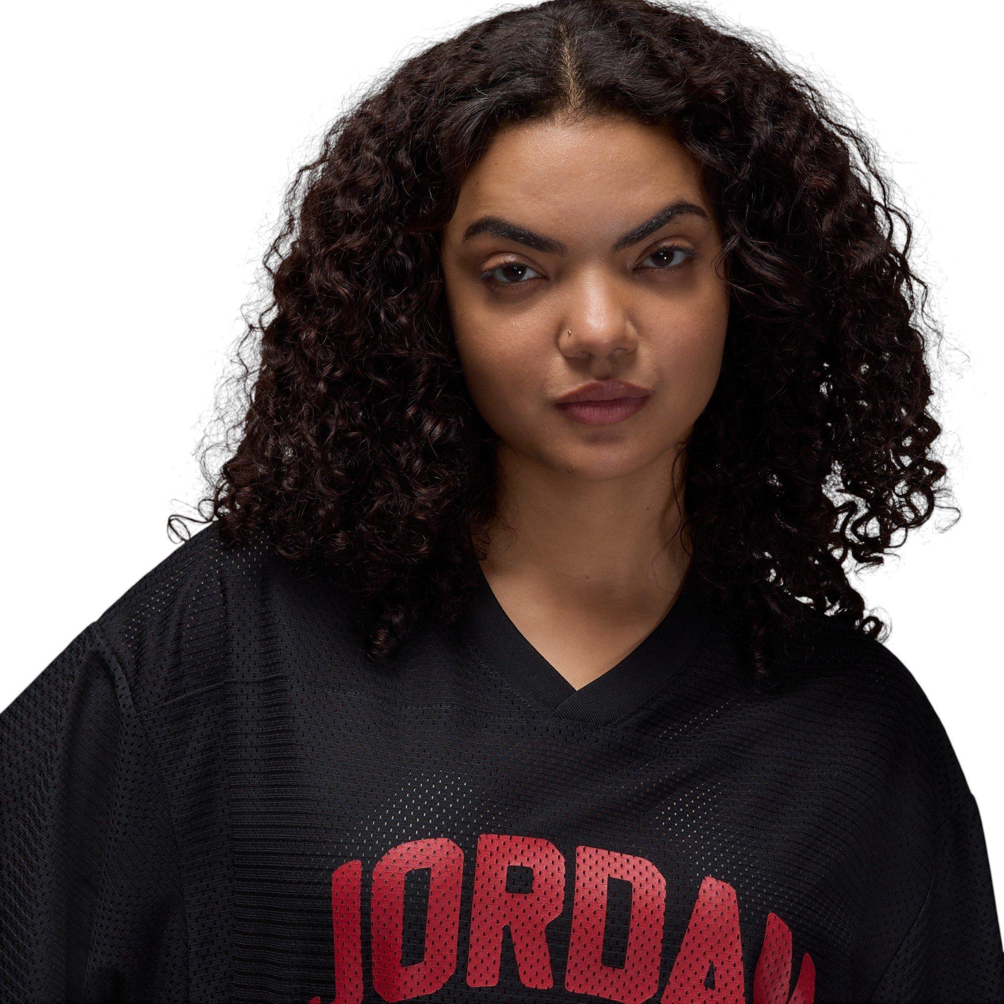 Jordan Women's Brooklyn Mesh Jersey - Black/Red - BLACK/RED
