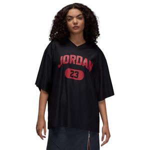 Jordan Women's Brooklyn Mesh Jersey - Black/Red - BLACK/RED