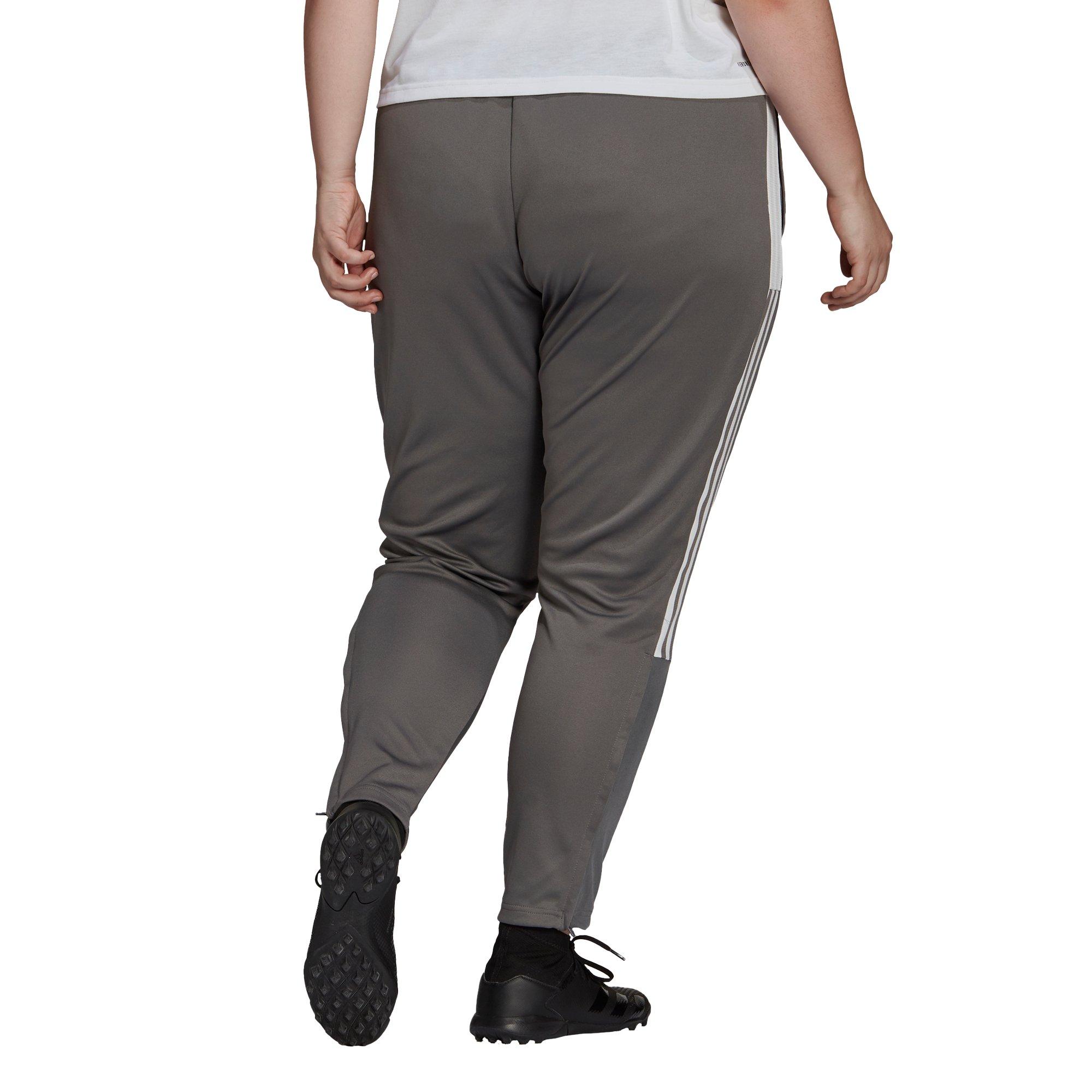 adidas Women's Tiro Grey Track Pant -Plus Size - Hibbett