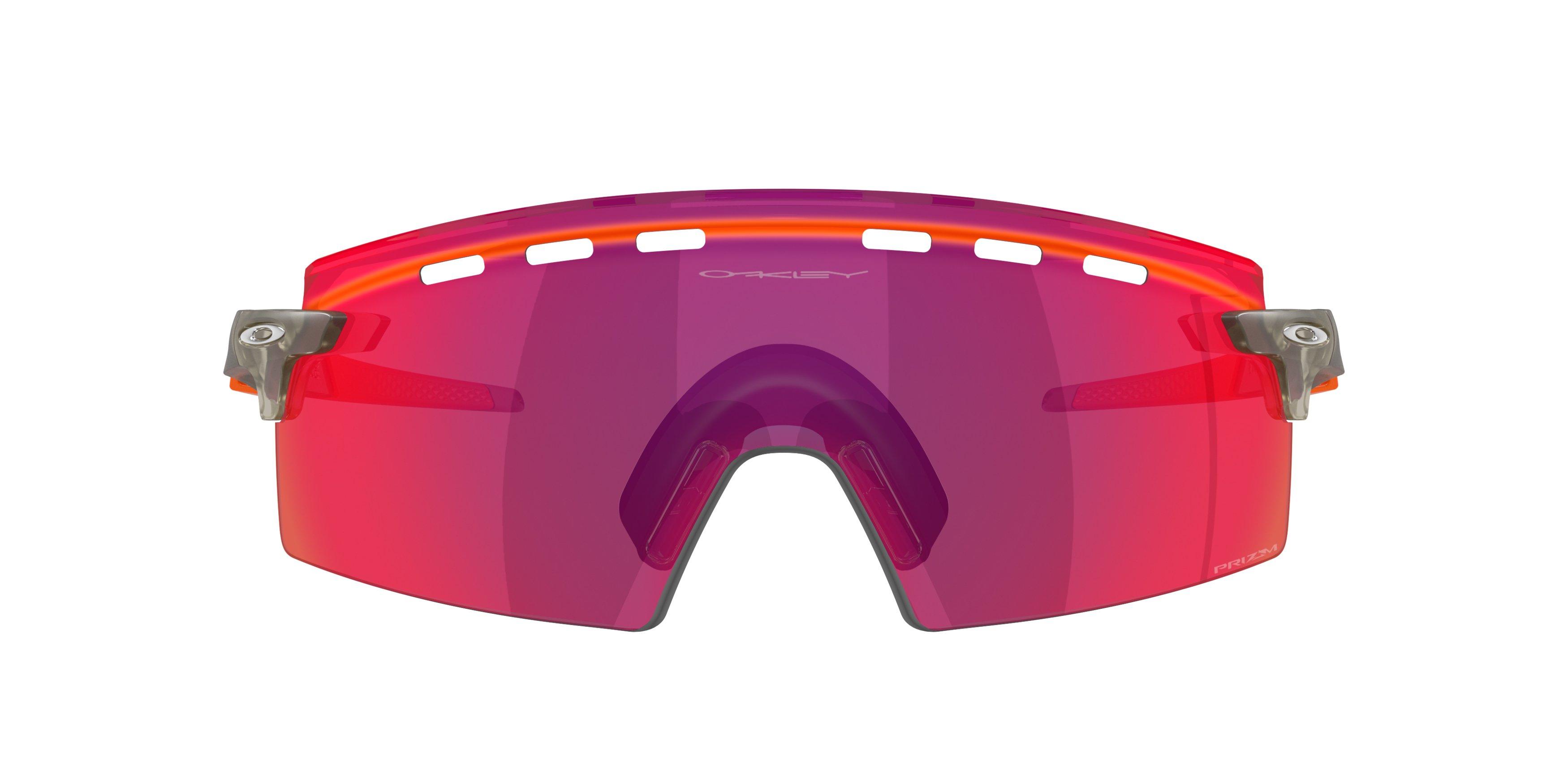 Oakley Encoder Strike Vented Prizm Road Sunglasses - Matte Grey Ink - GREY/RED Thumbnail View 2