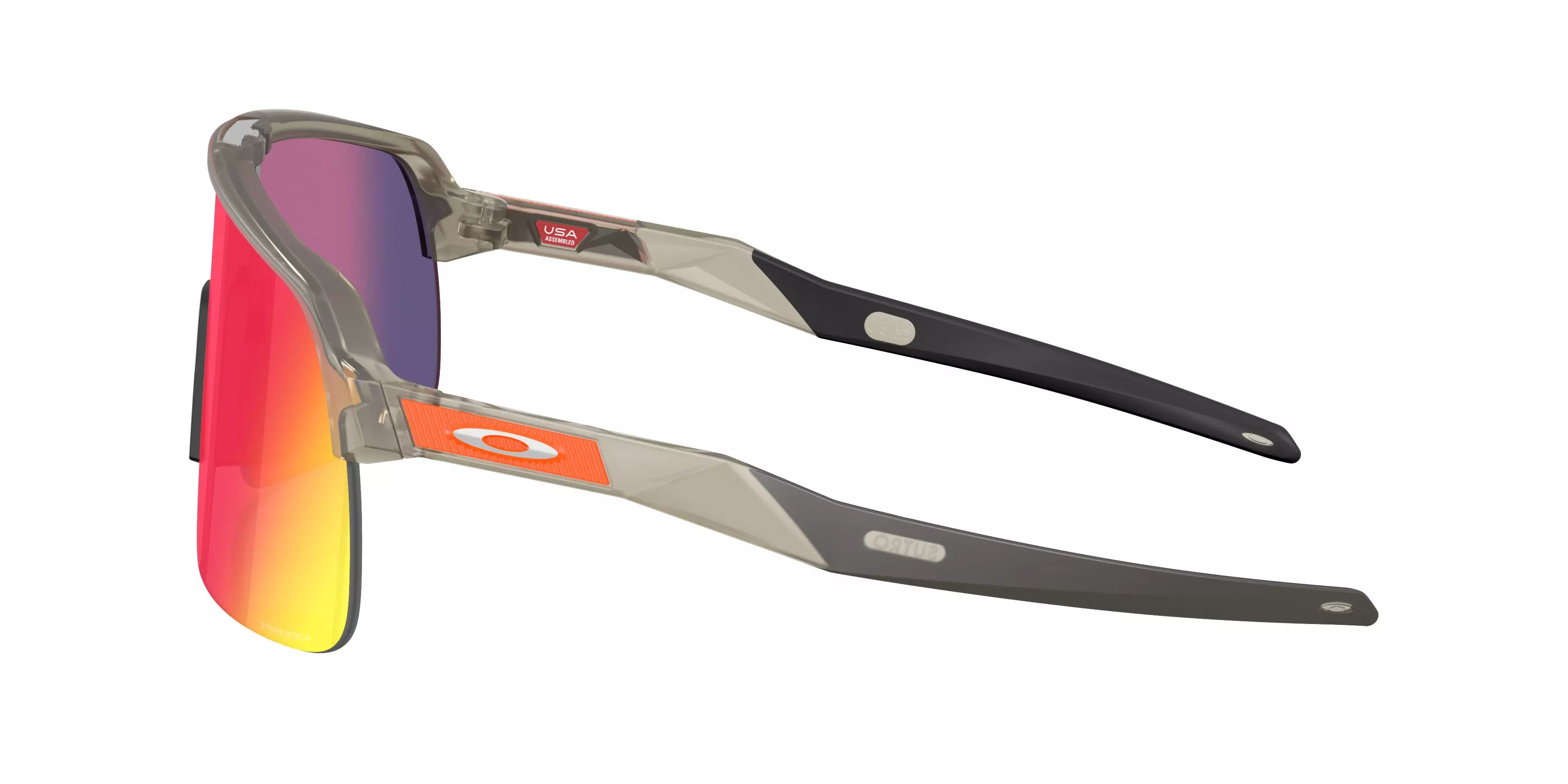 Oakley Sutro Lite Prizm Road Sunglasses - Matte Grey Ink - GREY/RED