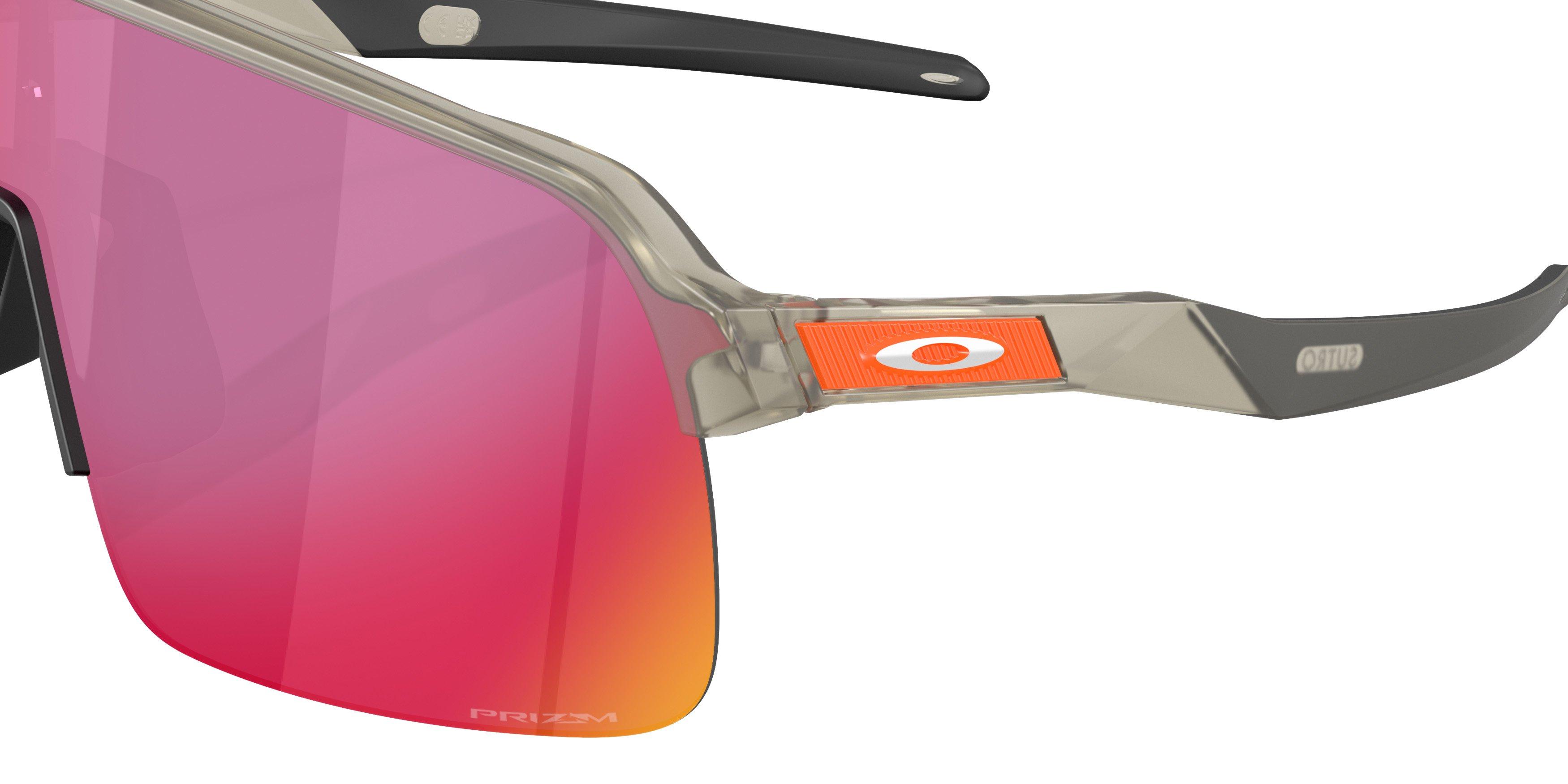 Oakley Sutro Lite Prizm Road Sunglasses - Matte Grey Ink - GREY/RED Thumbnail View 5