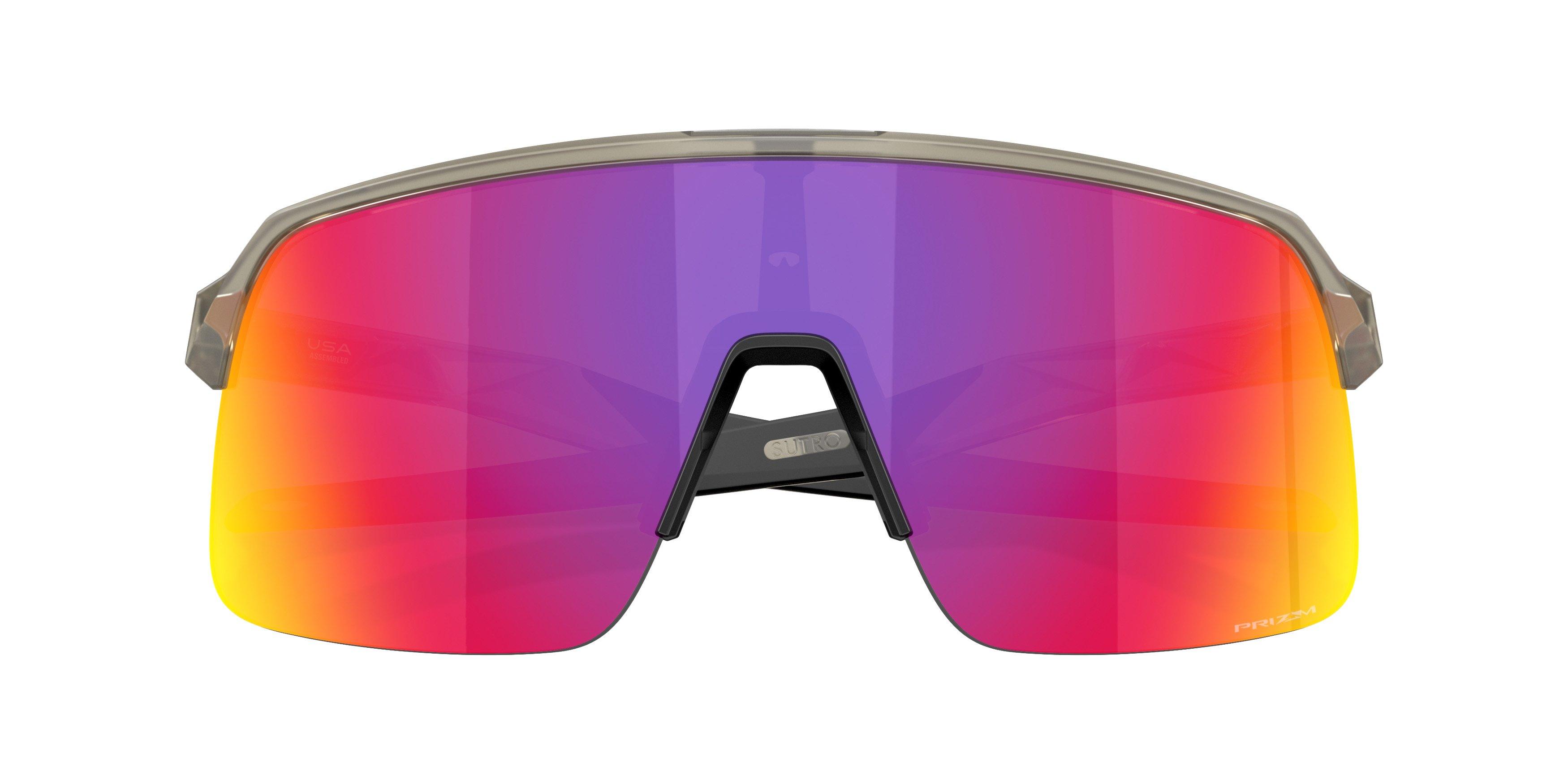 Oakley Sutro Lite Prizm Road Sunglasses - Matte Grey Ink - GREY/RED Thumbnail View 8