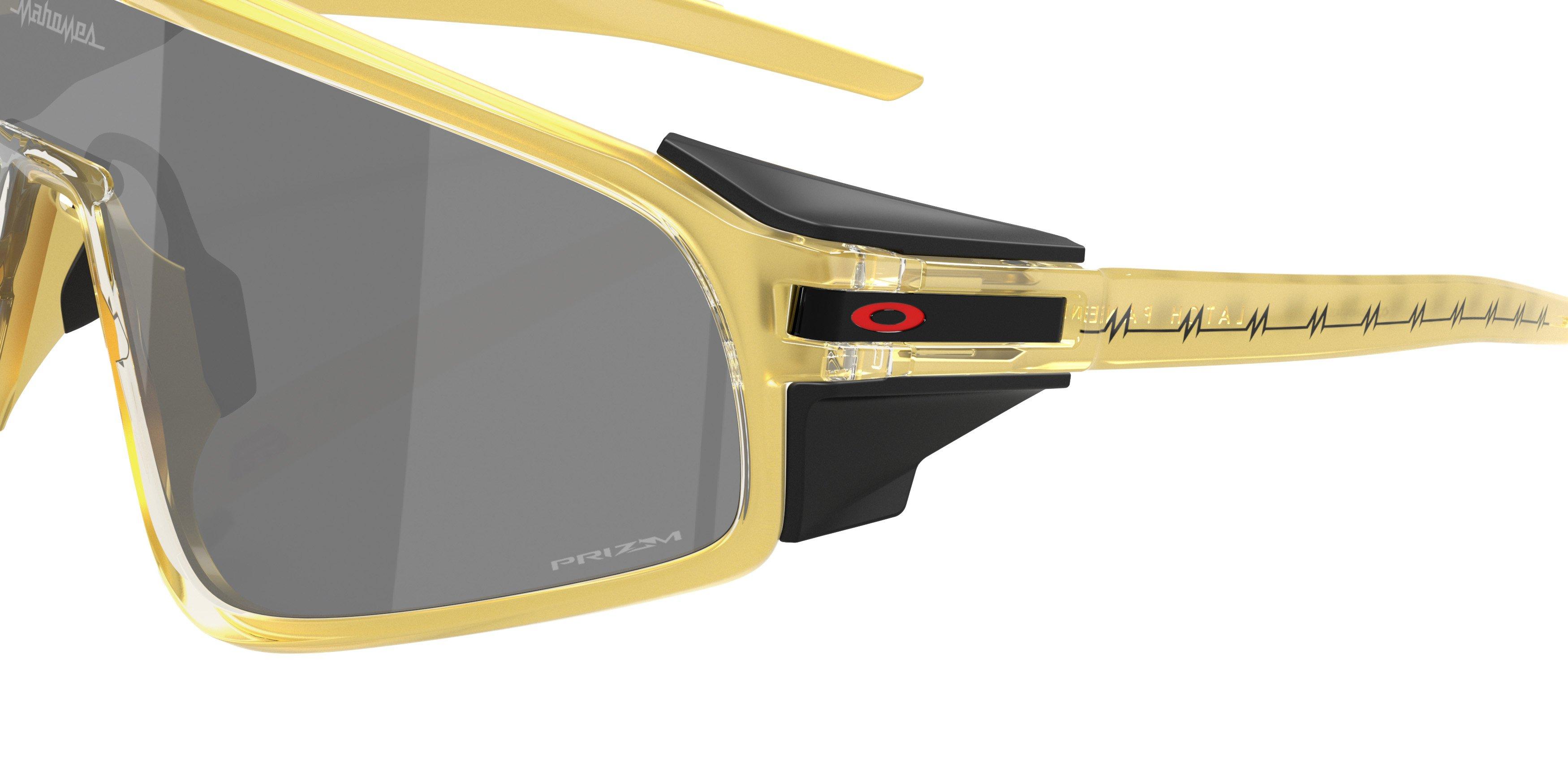 Oakley Latch Panel x Patrick Mahomes II Sunglasses - Prizm Black Lenses & Gold Glass Frame - GOLD/GREY Thumbnail View 5
