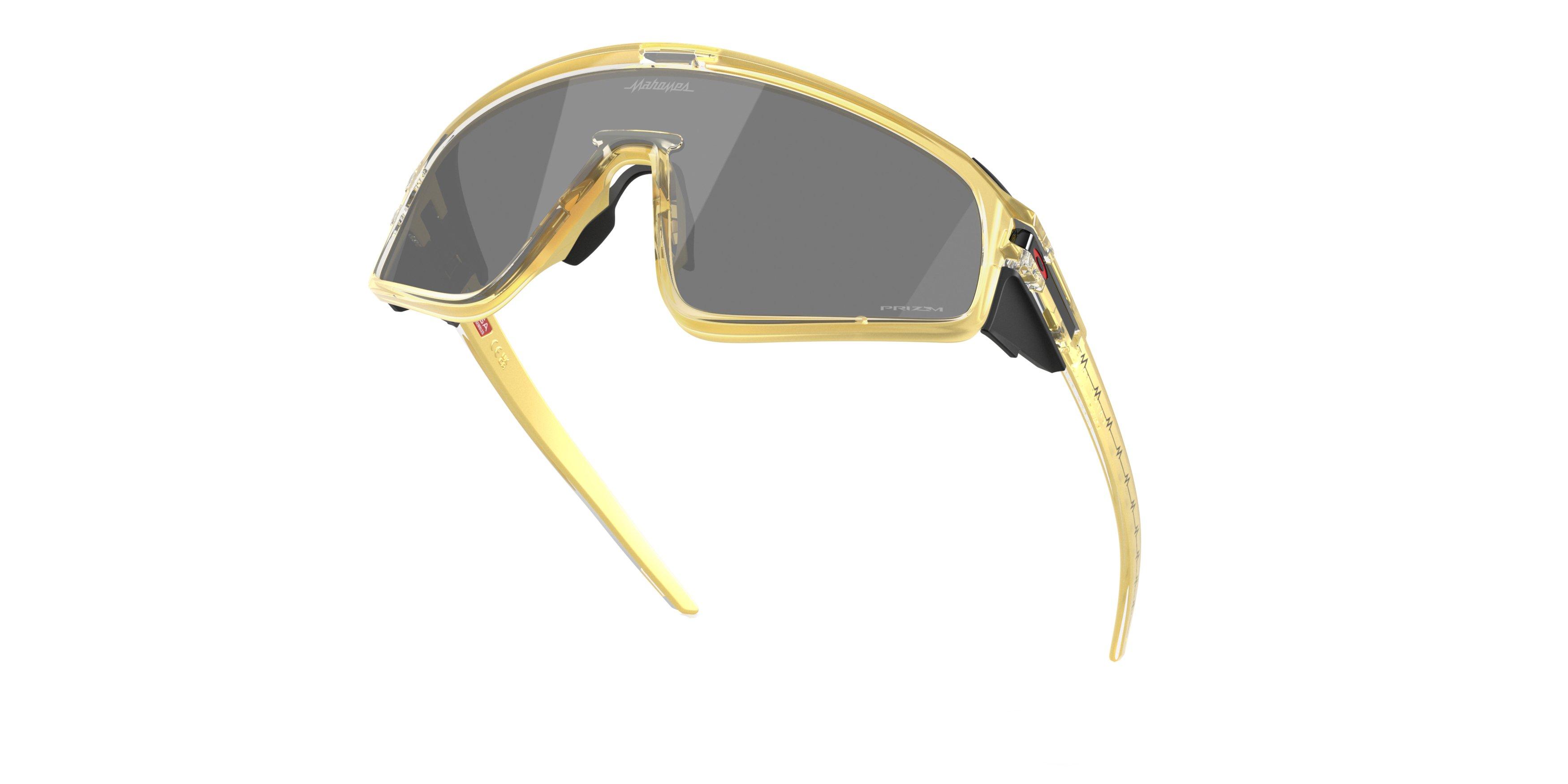 Oakley Latch Panel x Patrick Mahomes II Sunglasses - Prizm Black Lenses & Gold Glass Frame - GOLD/GREY Thumbnail View 7