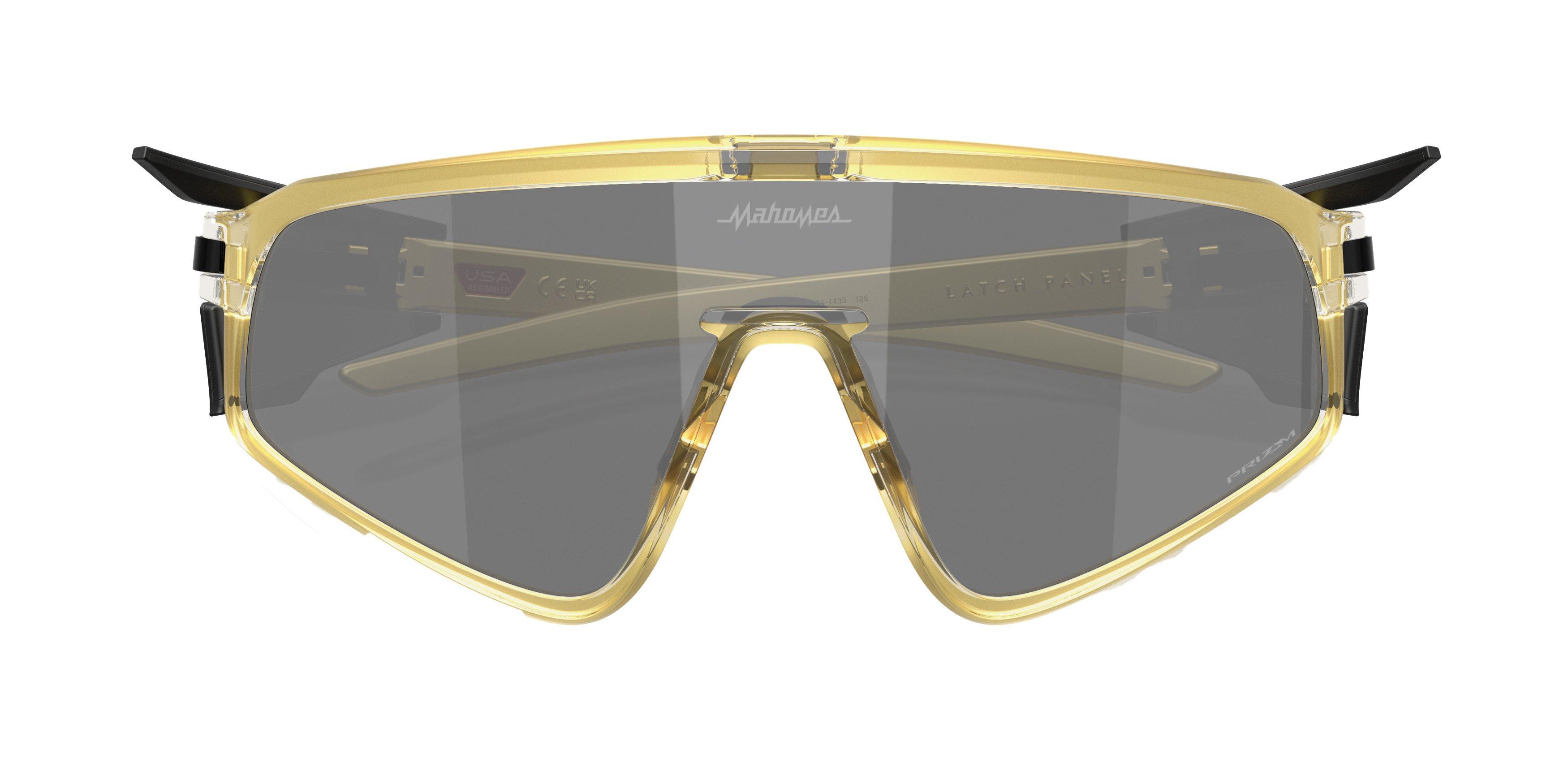 Oakley Latch Panel x Patrick Mahomes II Sunglasses - Prizm Black Lenses & Gold Glass Frame - GOLD/GREY Thumbnail View 8