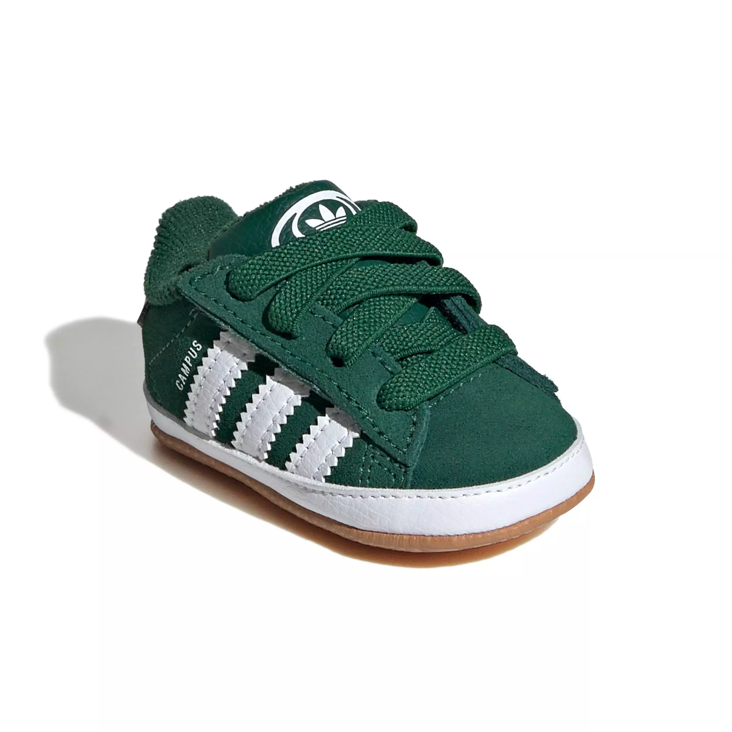 adidas Originals Campus Crib "Dark Green/Ftwr White/Gum 2" Infant Boys' Shoe - DK GREEN/WHITE/GUM