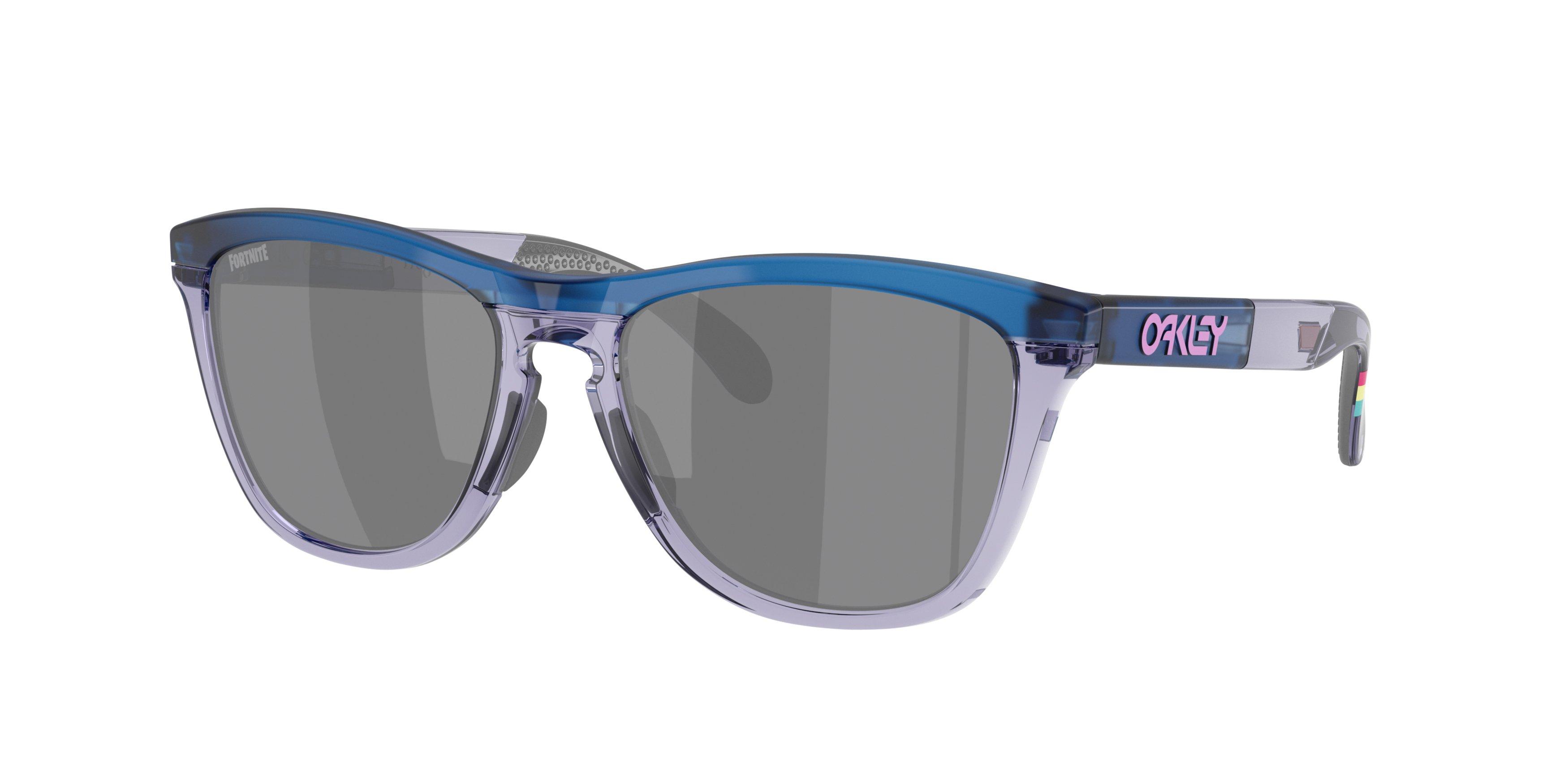 Oakley Frogskins Range Prizm Black Sunglasses - Matte Trans Blue - BLUE/GREY Thumbnail View 1