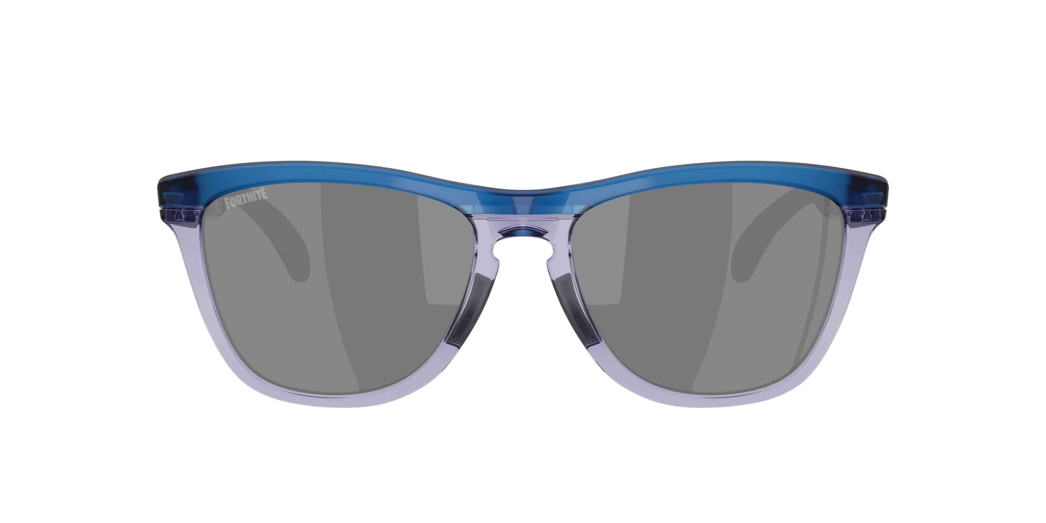 Oakley Frogskins Range Prizm Black Sunglasses - Matte Trans Blue - BLUE/GREY Thumbnail View 2