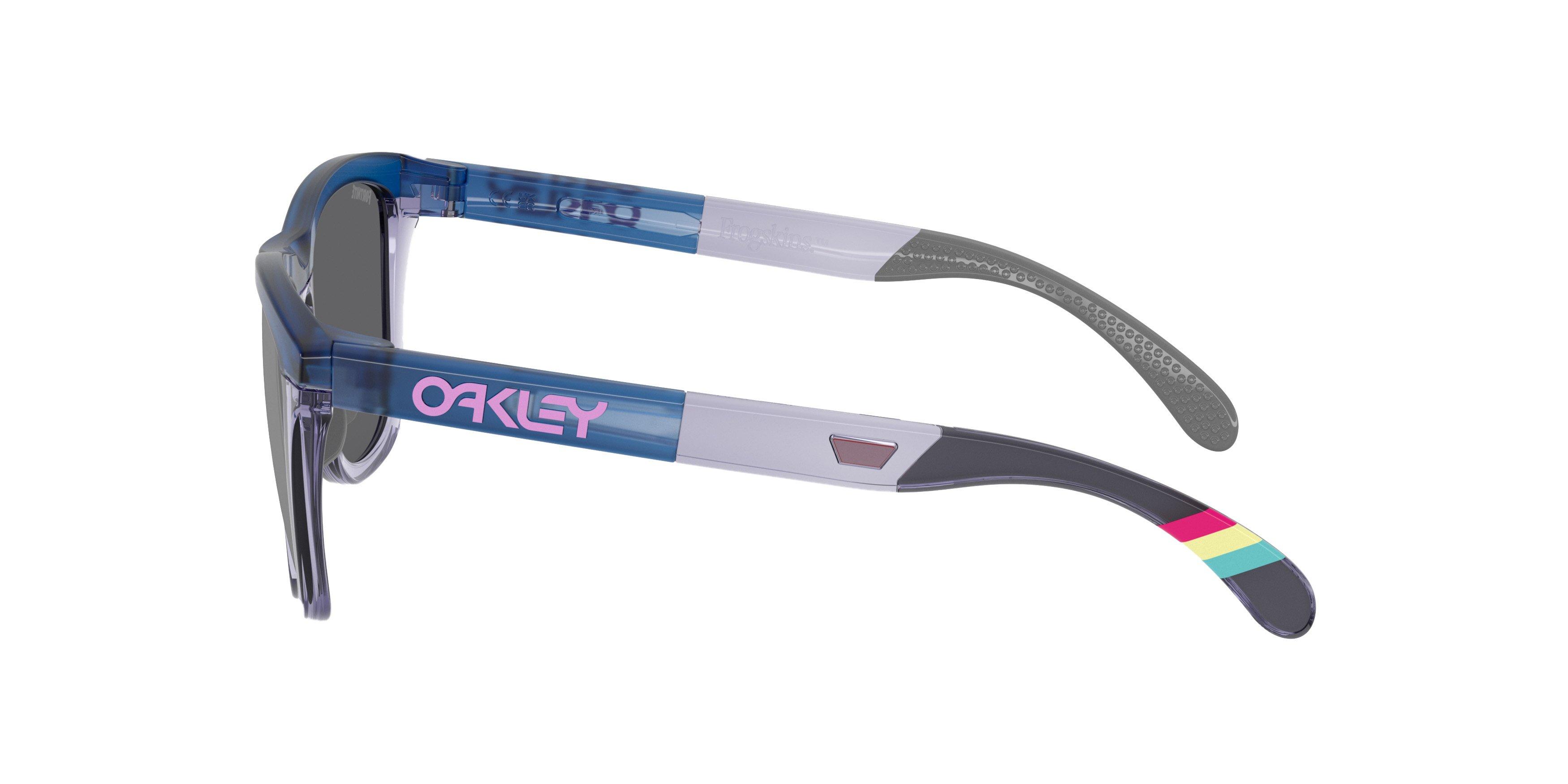 Oakley Frogskins Range Prizm Black Sunglasses - Matte Trans Blue - BLUE/GREY Thumbnail View 4