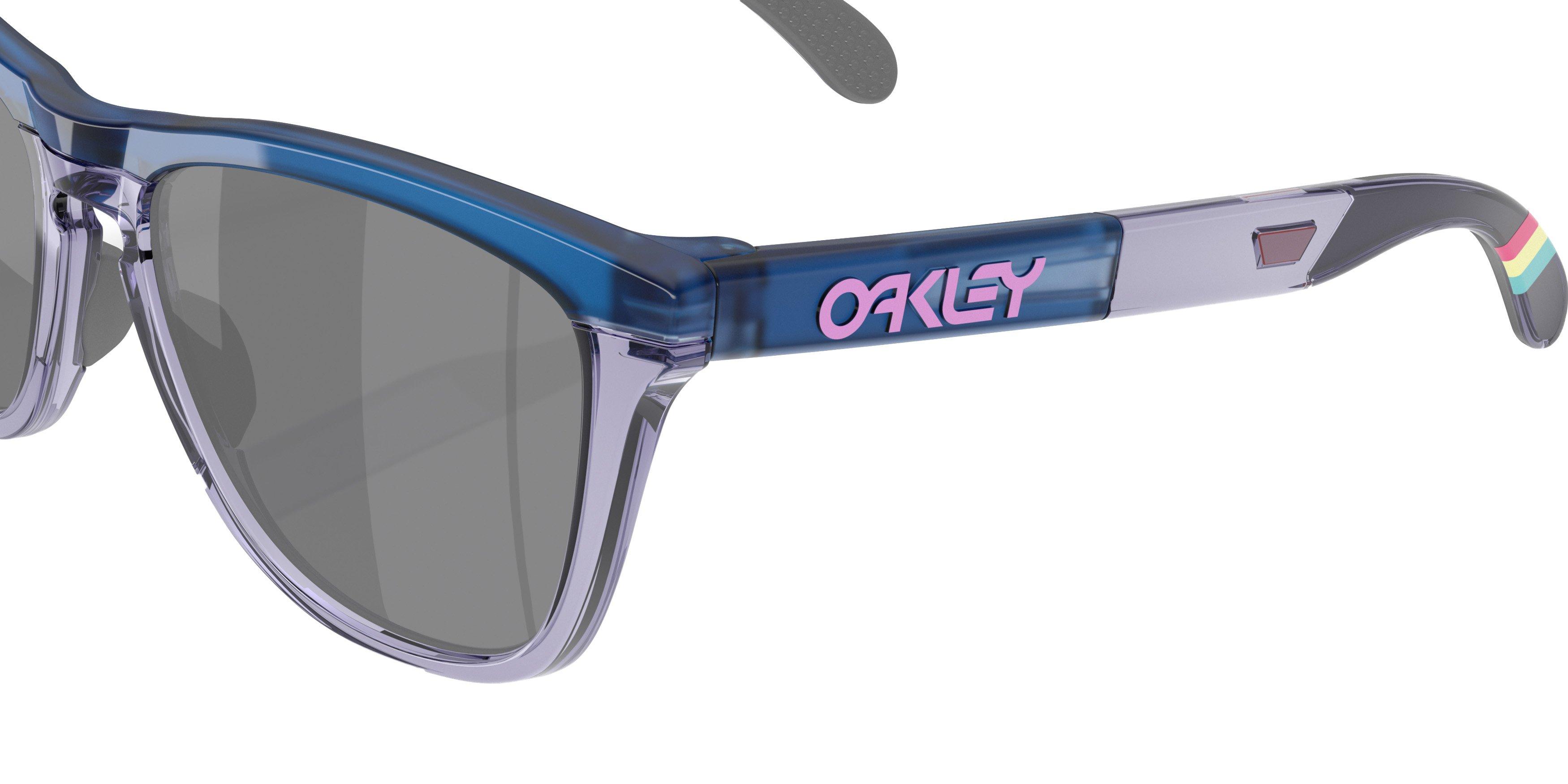 Oakley Frogskins Range Prizm Black Sunglasses - Matte Trans Blue - BLUE/GREY Thumbnail View 5