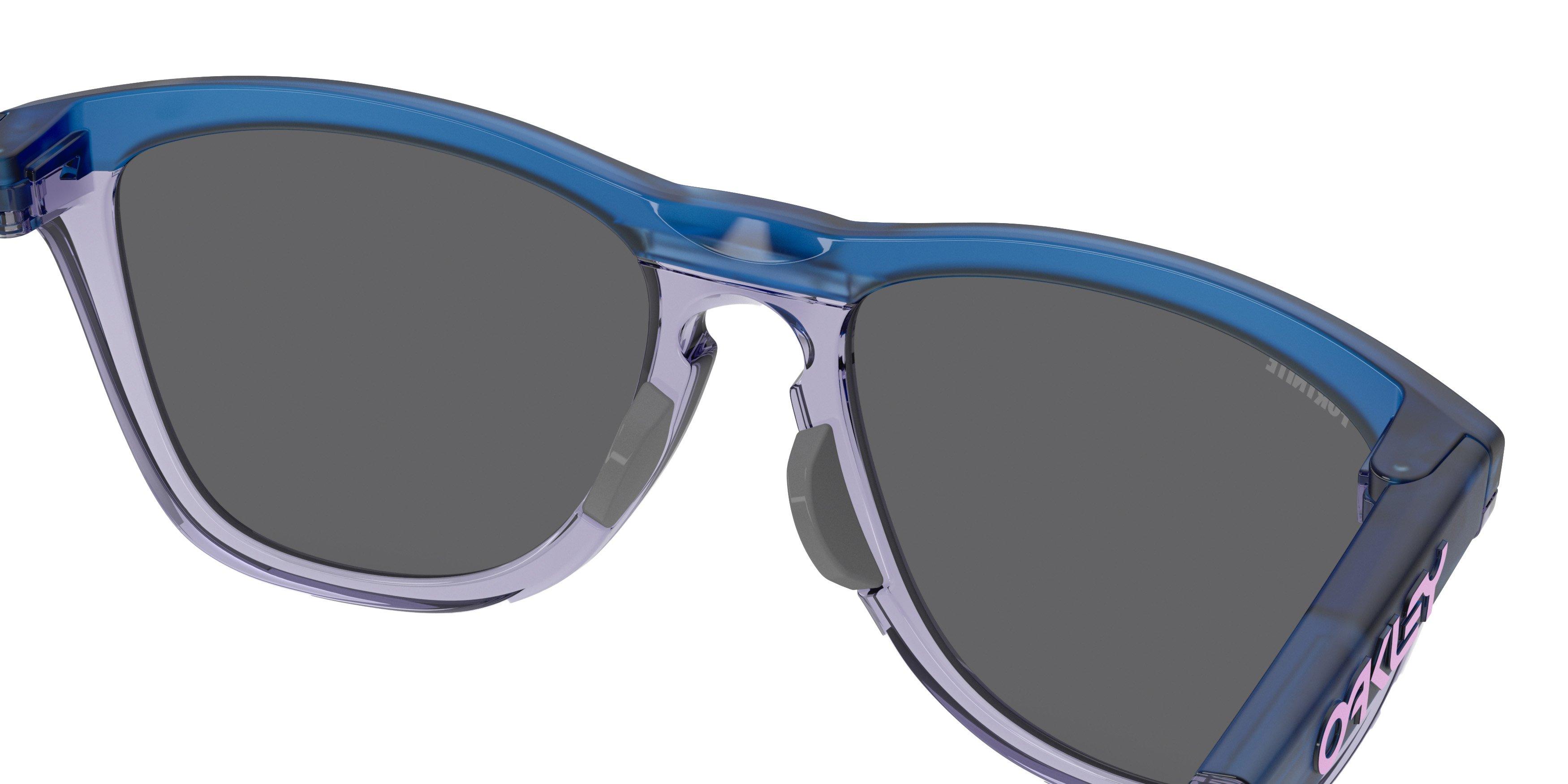 Oakley Frogskins Range Prizm Black Sunglasses - Matte Trans Blue - BLUE/GREY Thumbnail View 6