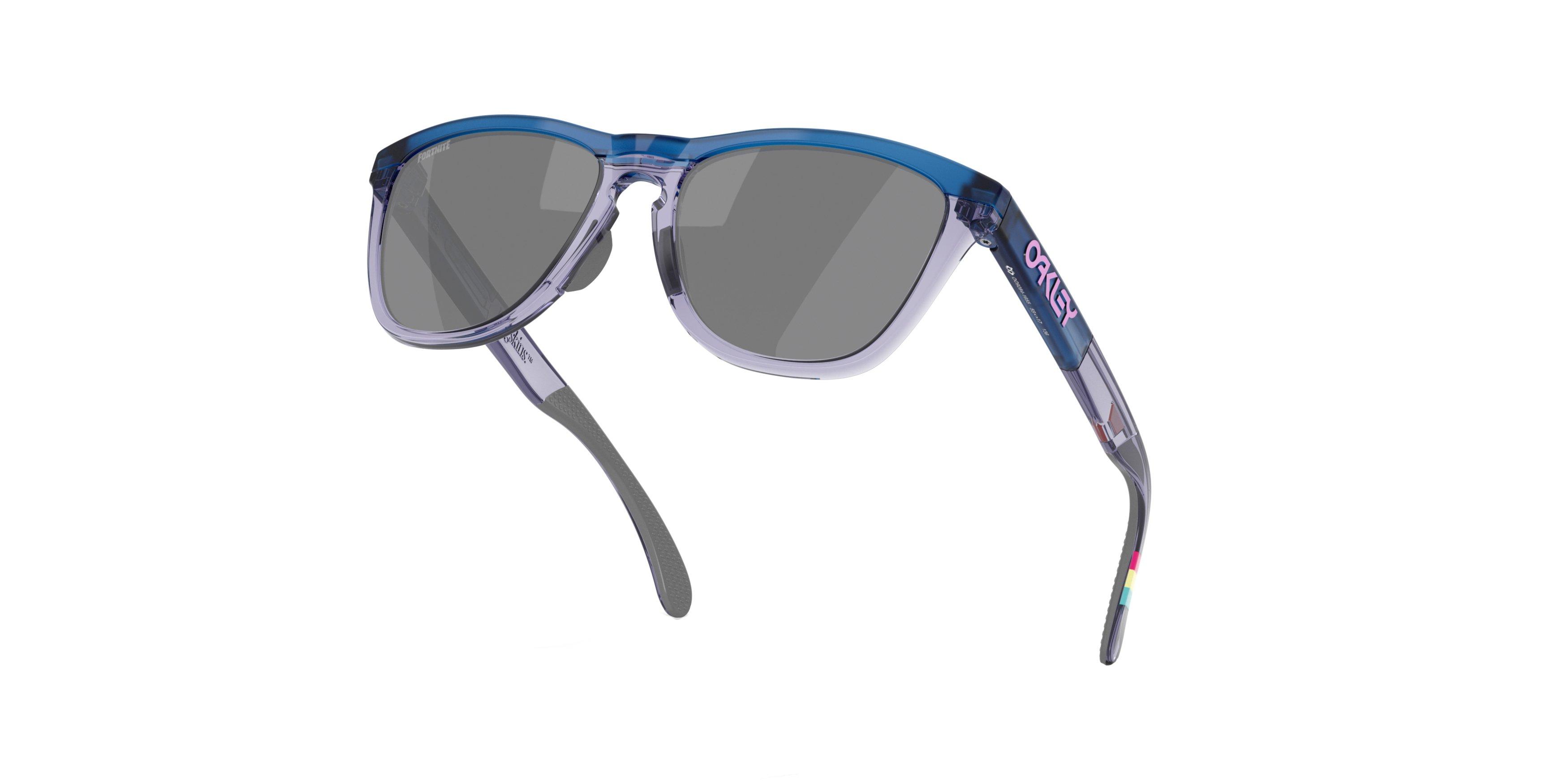 Oakley Frogskins Range Prizm Black Sunglasses - Matte Trans Blue - BLUE/GREY Thumbnail View 7