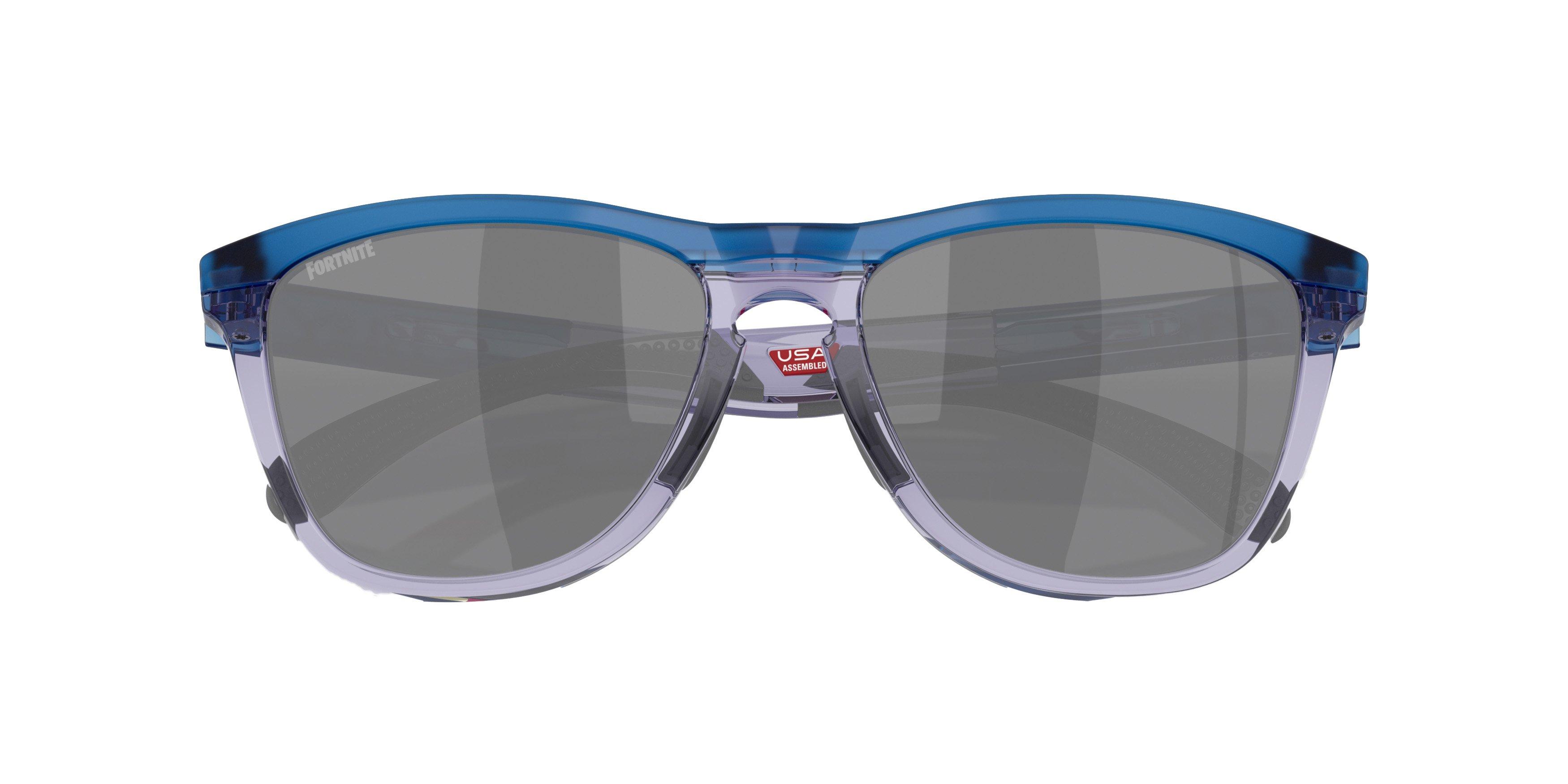 Oakley Frogskins Range Prizm Black Sunglasses - Matte Trans Blue - BLUE/GREY Thumbnail View 8