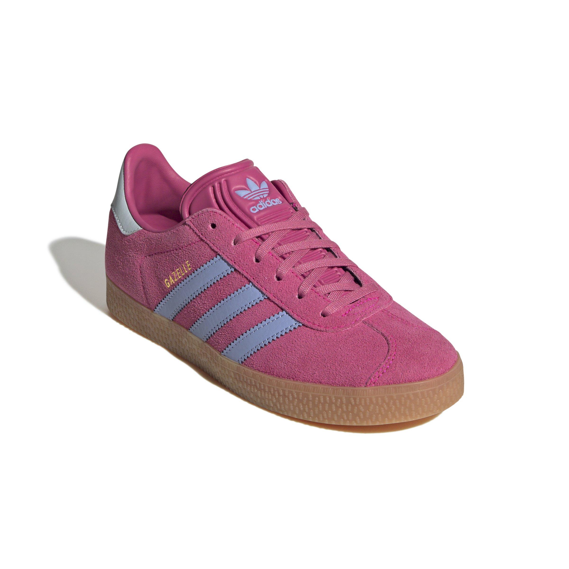adidas Originals Gazelle Grade School Girls' "Shock Pink/Blue Spark/Halo Blue" Shoe