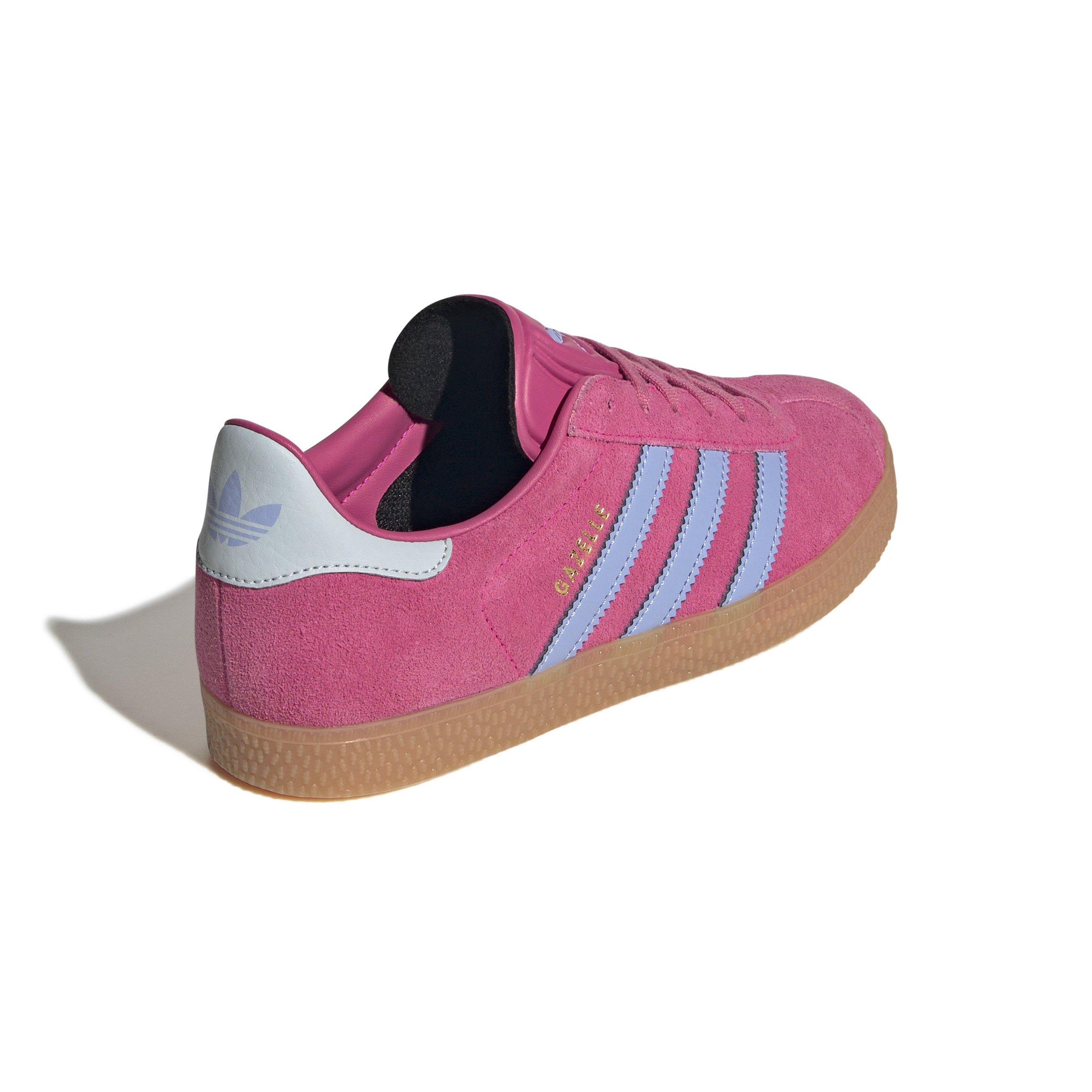 adidas Originals Gazelle Grade School Girls' "Shock Pink/Blue Spark/Halo Blue" Shoe