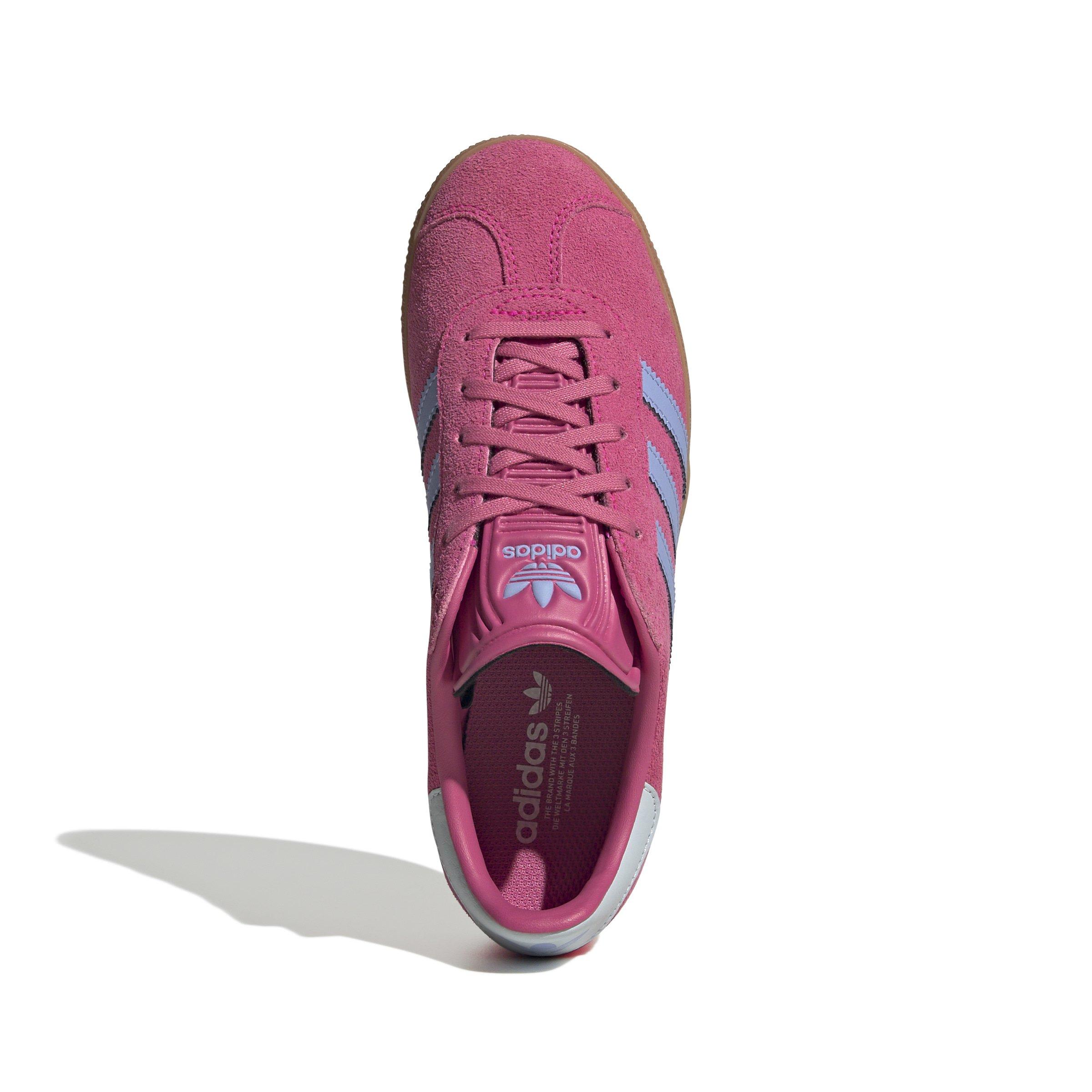 adidas Originals Gazelle Grade School Girls' "Shock Pink/Blue Spark/Halo Blue" Shoe