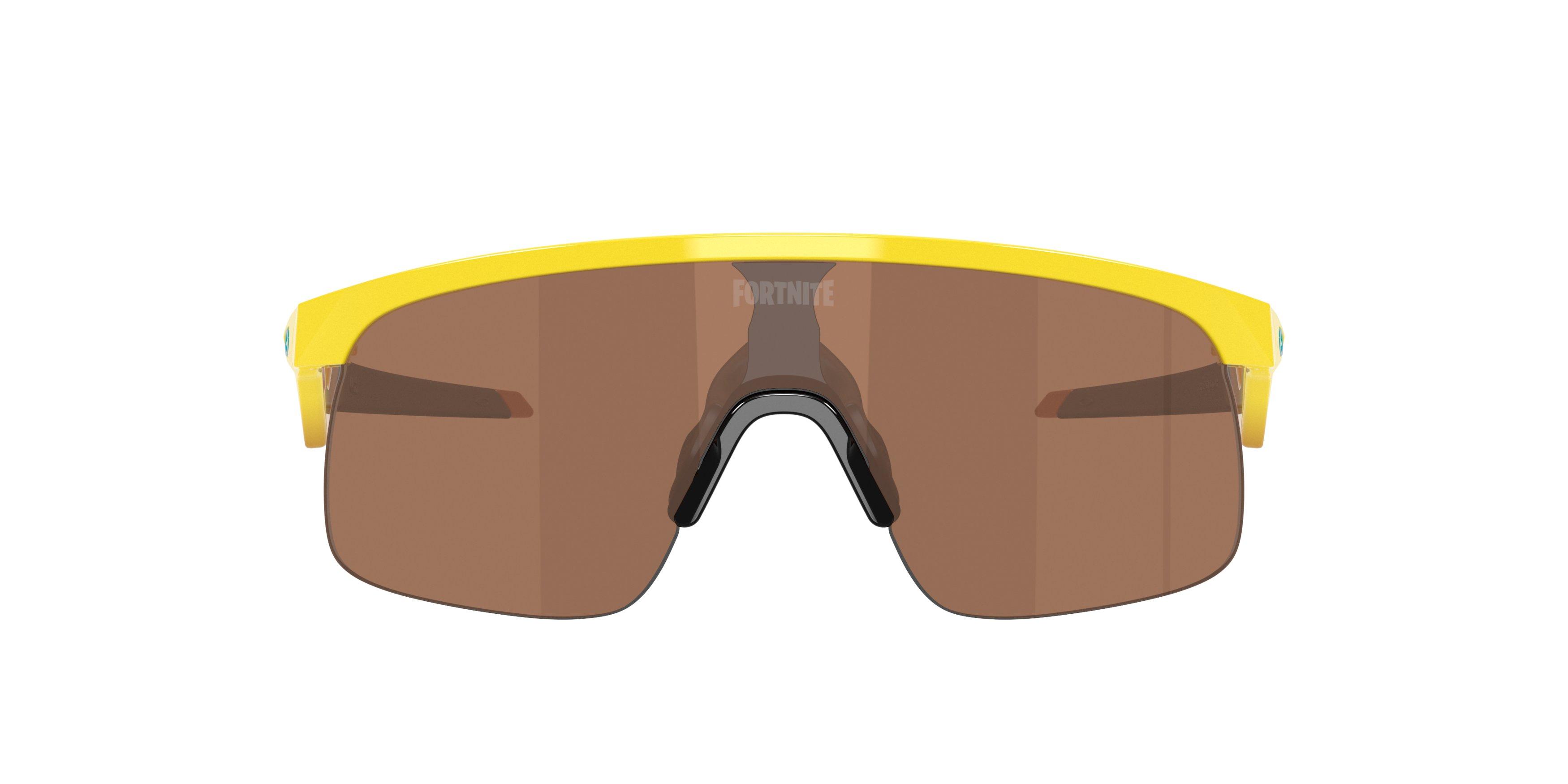 Oakley Resistor Sunglasses (Youth Fit) - Prizm Tungsten Lenses and Yellow Frame