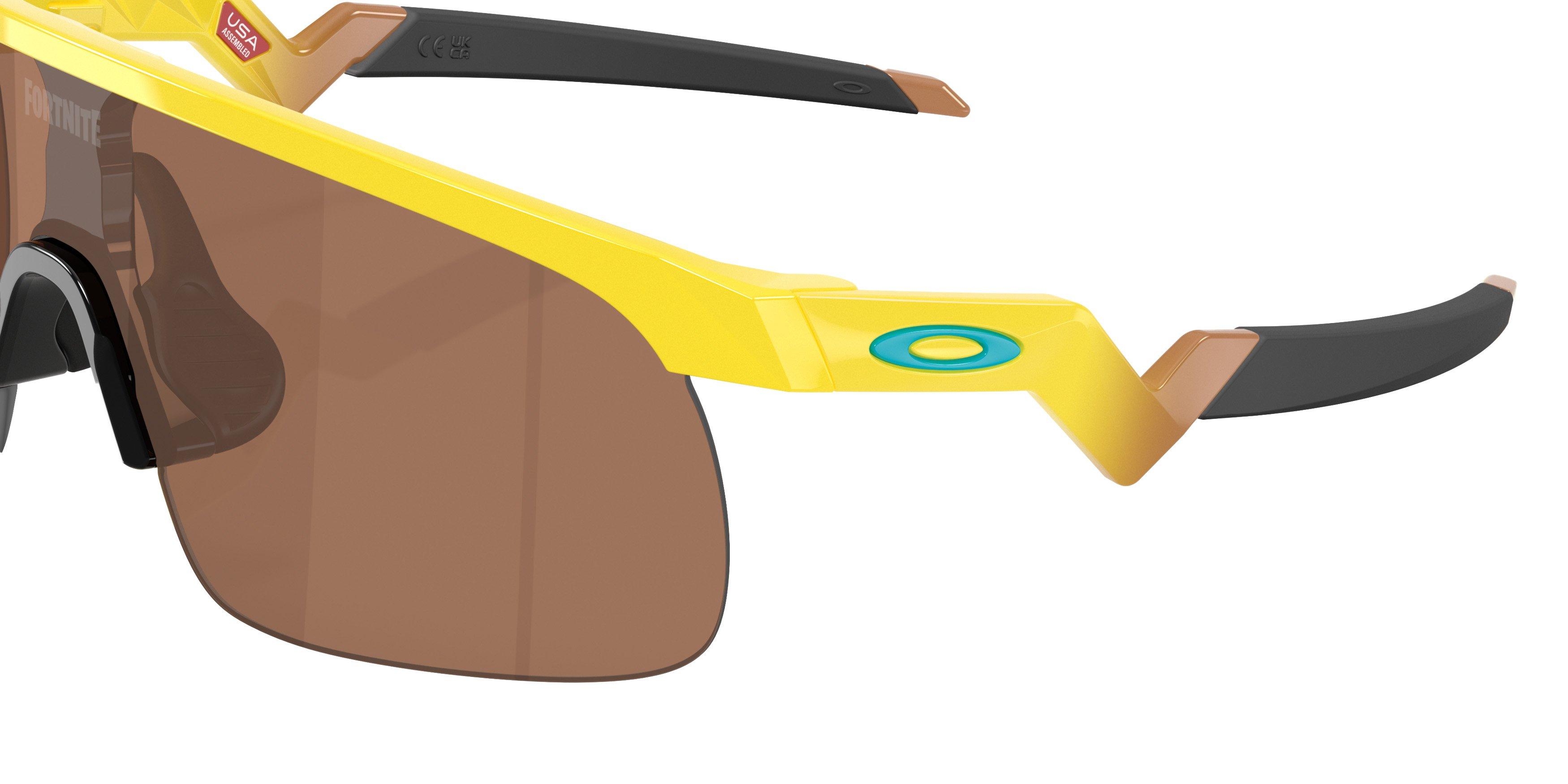 Oakley Resistor Sunglasses (Youth Fit) - Prizm Tungsten Lenses and Yellow Frame