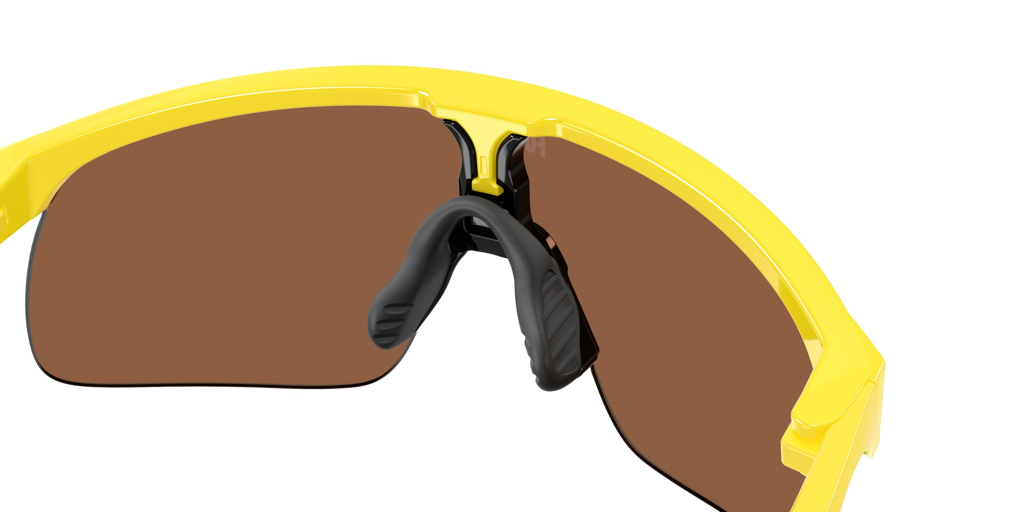 Oakley Resistor Sunglasses (Youth Fit) - Prizm Tungsten Lenses and Yellow Frame
