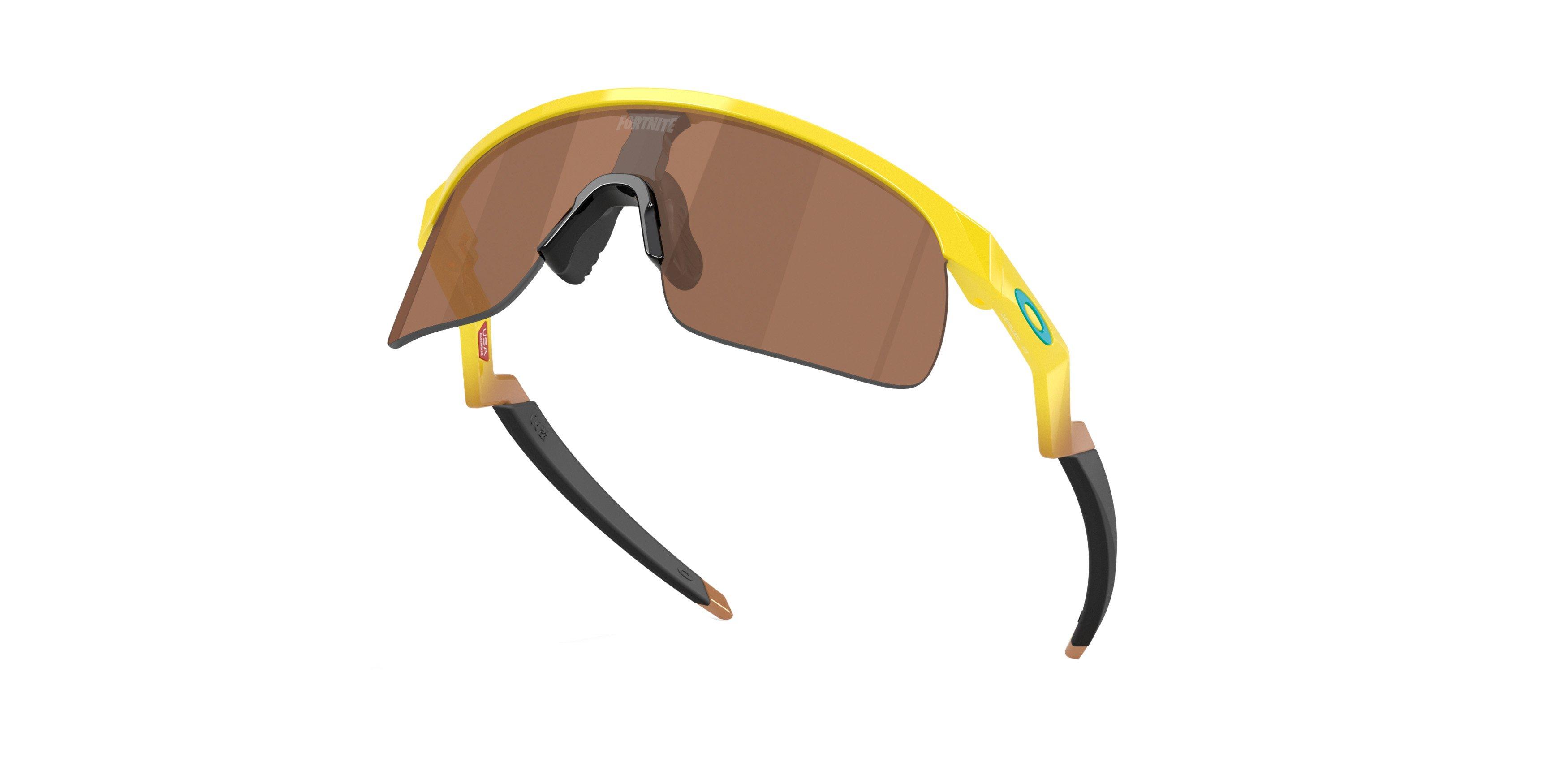 Oakley Resistor Sunglasses (Youth Fit) - Prizm Tungsten Lenses and Yellow Frame