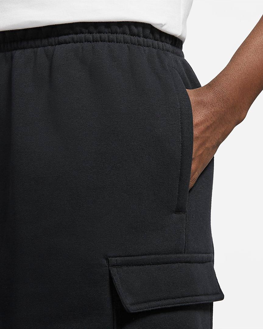 Nike Men's Sportswear Club Cargo Shorts - Black - BLACK Thumbnail View 4