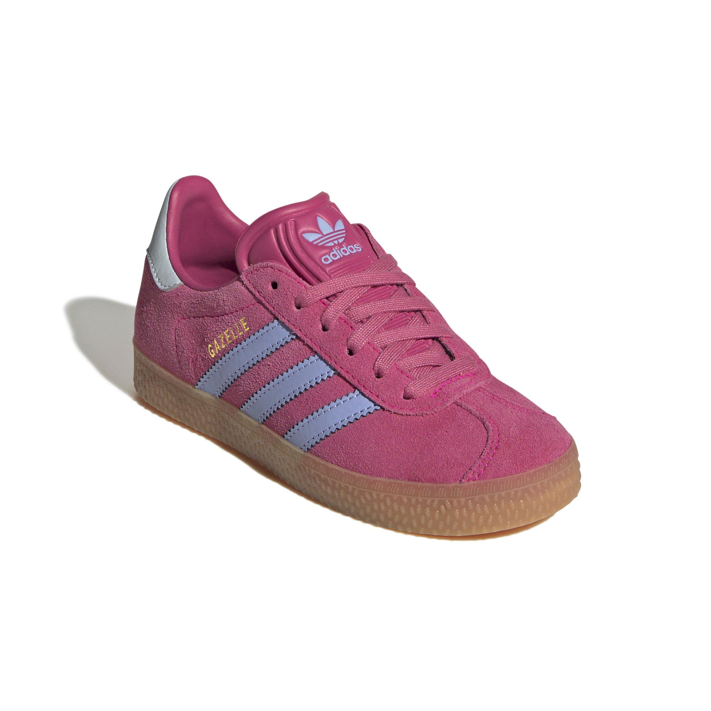 adidas Originals Gazelle Preschool Girls' "Shock Pink/Blue Spark/Halo Blue" Shoe