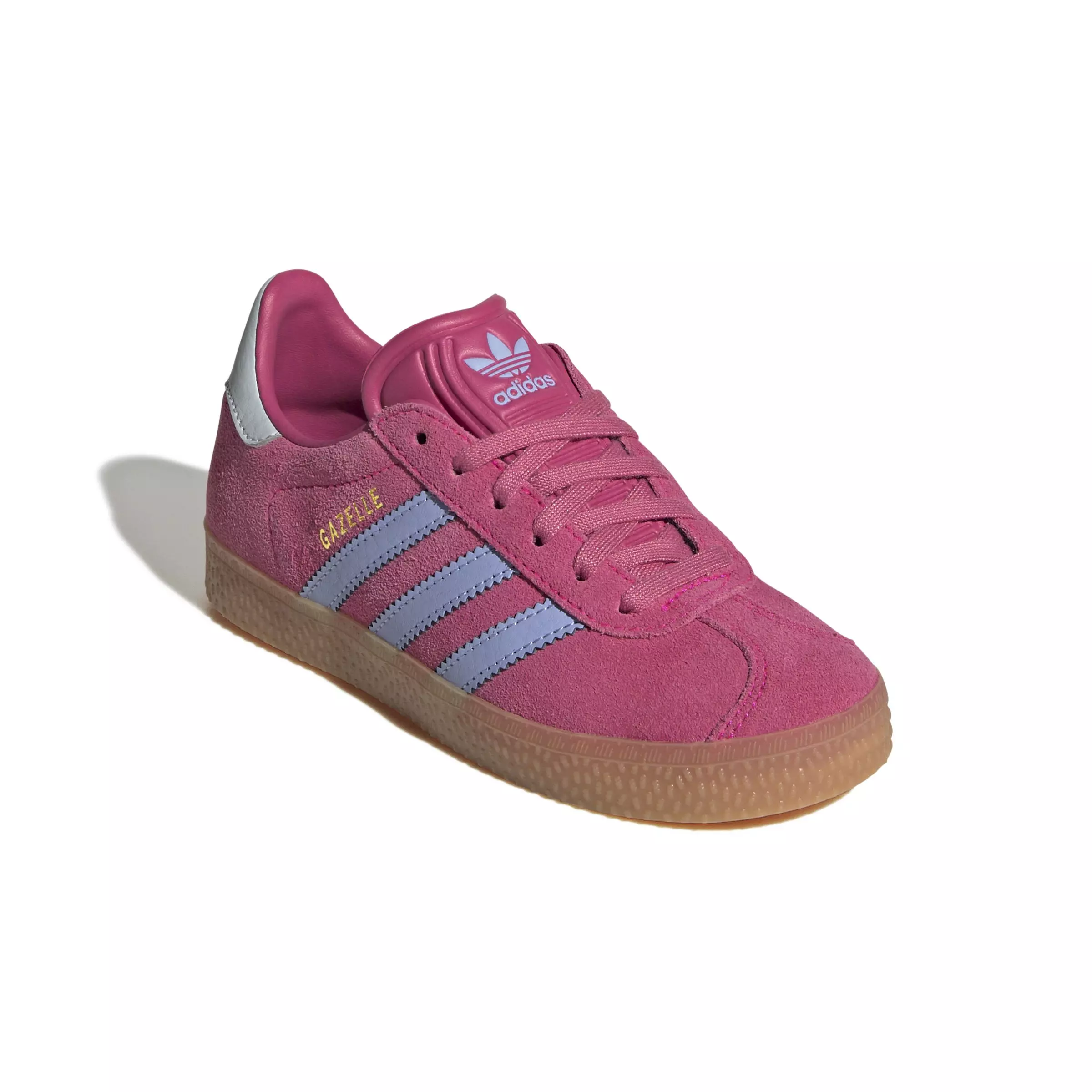 adidas Originals Gazelle "Shock Pink/Blue Spark/Halo Blue" Preschool Girls' Shoe - PINK/BLUE/BLUE