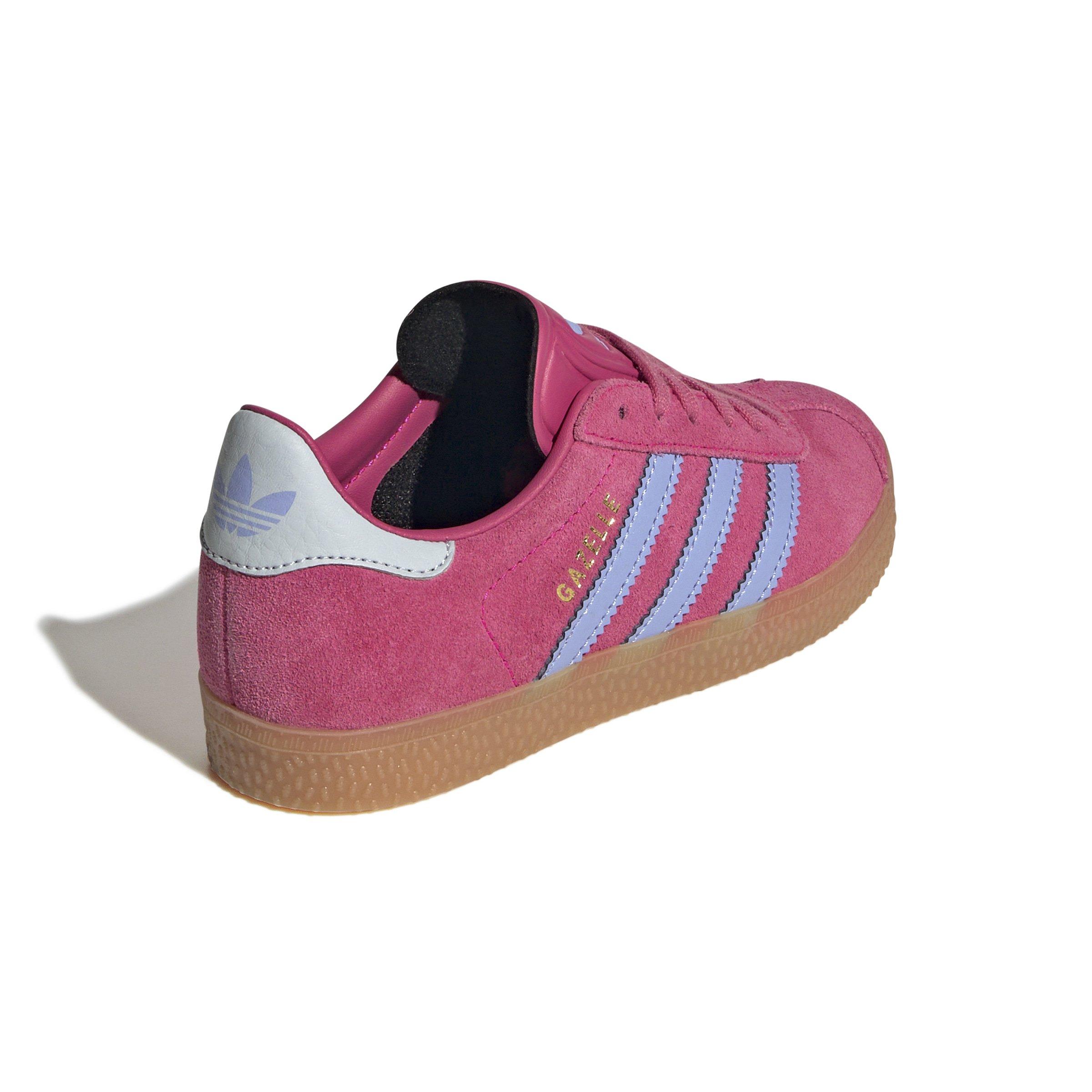 adidas Originals Gazelle Preschool Girls' "Shock Pink/Blue Spark/Halo Blue" Shoe