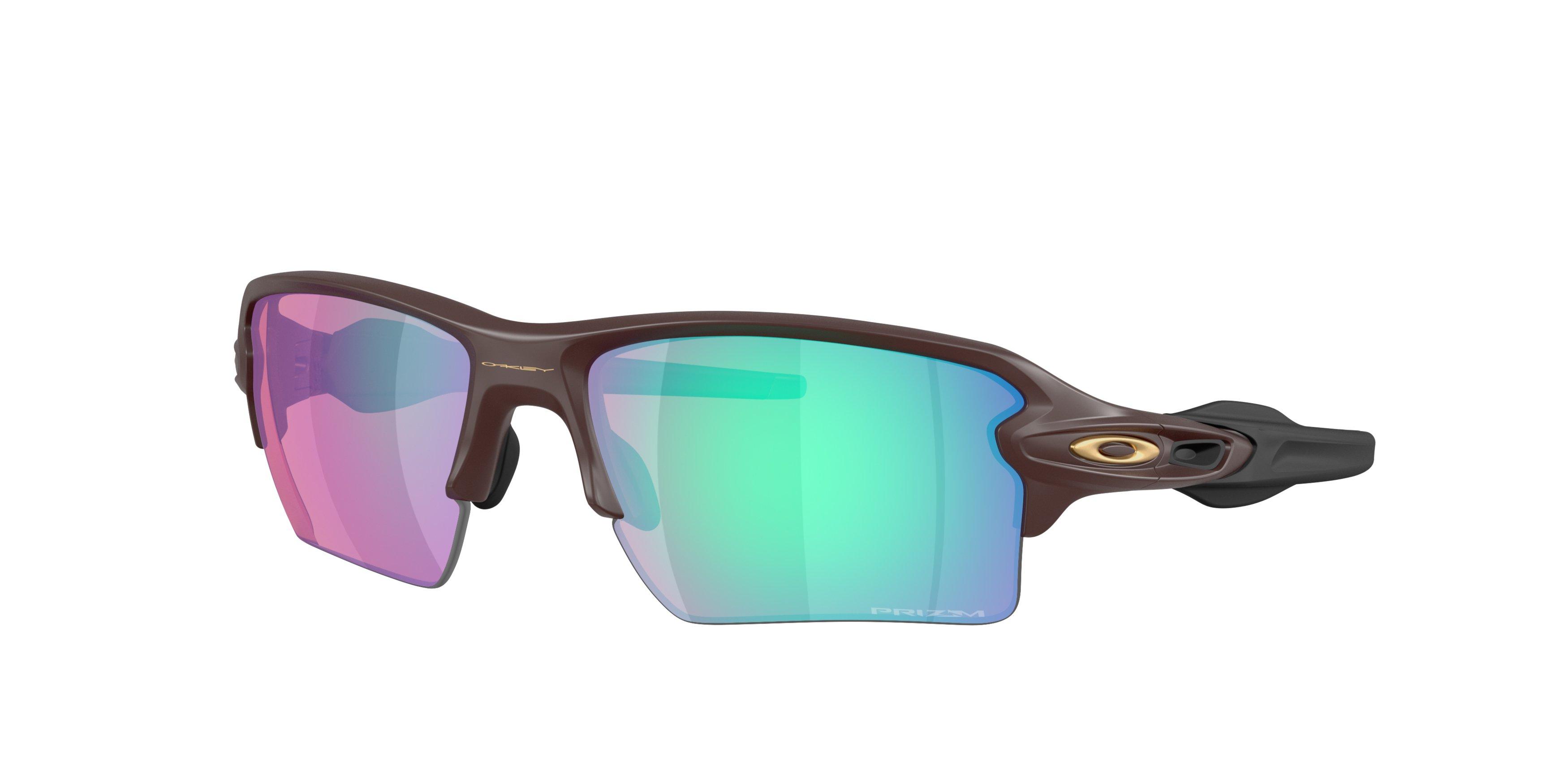 Oakley Flak 2.0 XL Prizm Dark Golf Sunglasses - Matte Grenache - RED/GREEN Thumbnail View 1